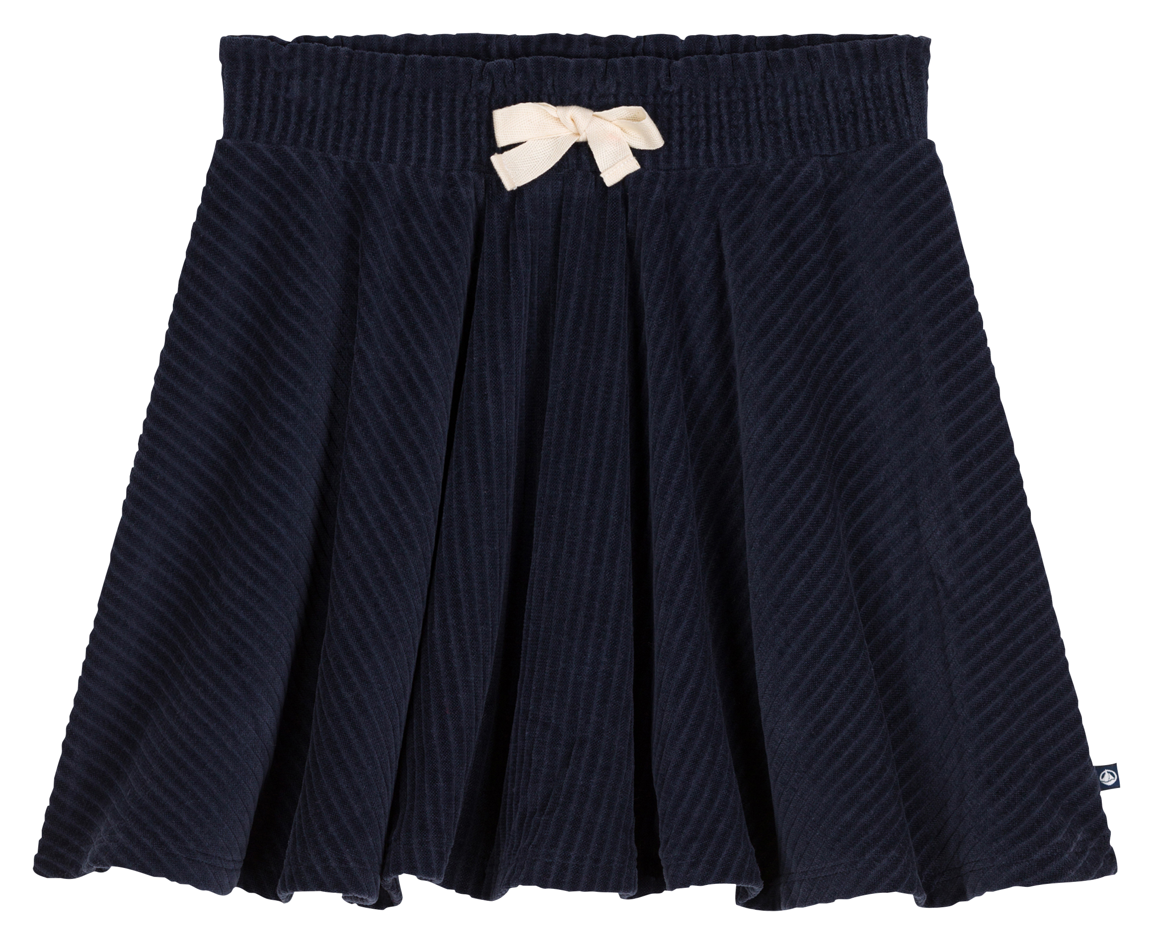 Jupe courte en coton PETIT BATEAU Bleu