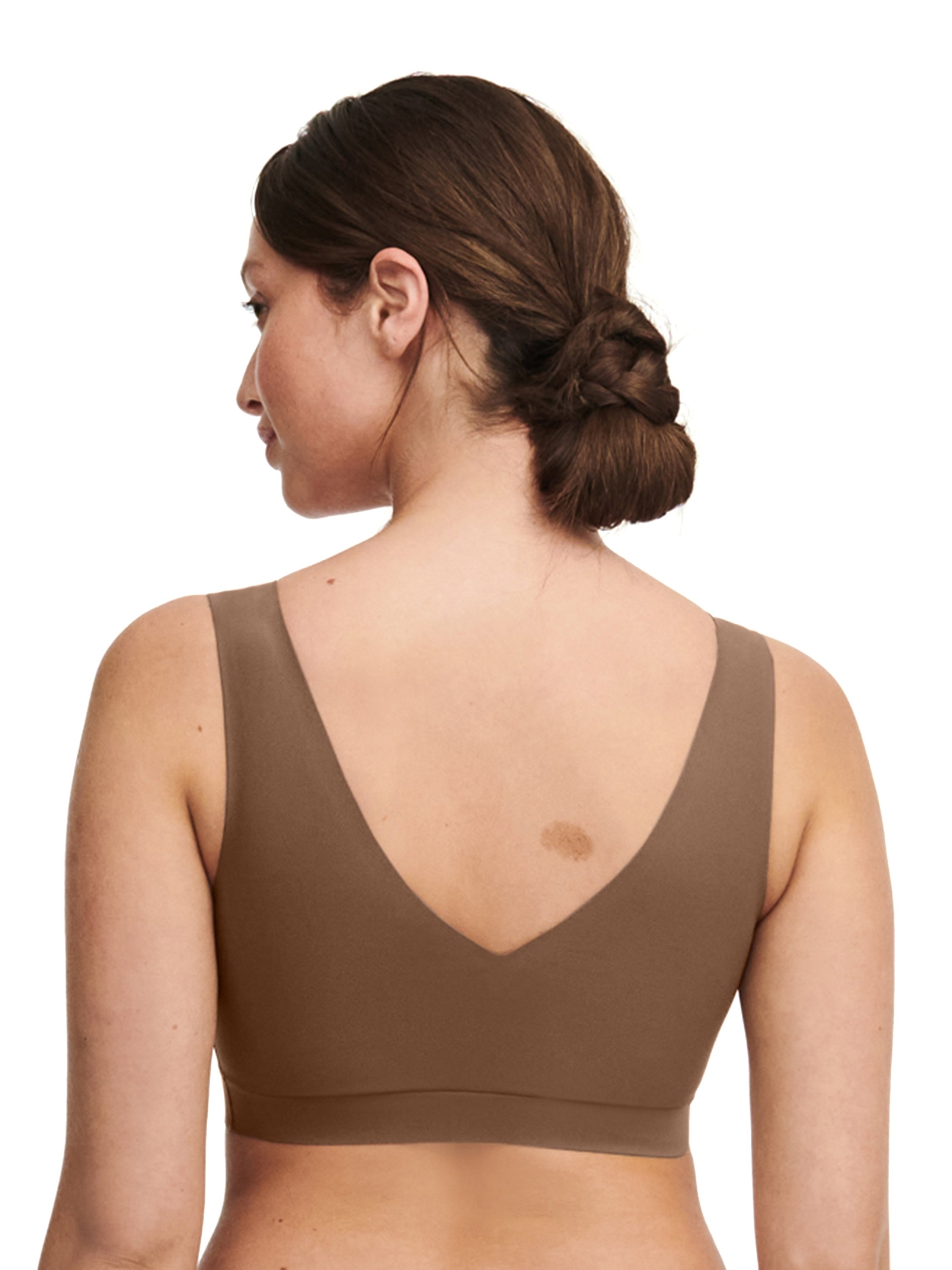 Crop top with cups CHANTELLE Brown