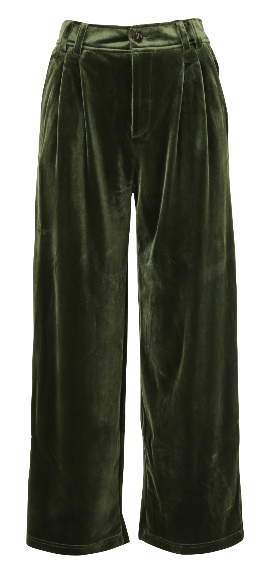 Pantalon large en velours SEE U SOON Kaki