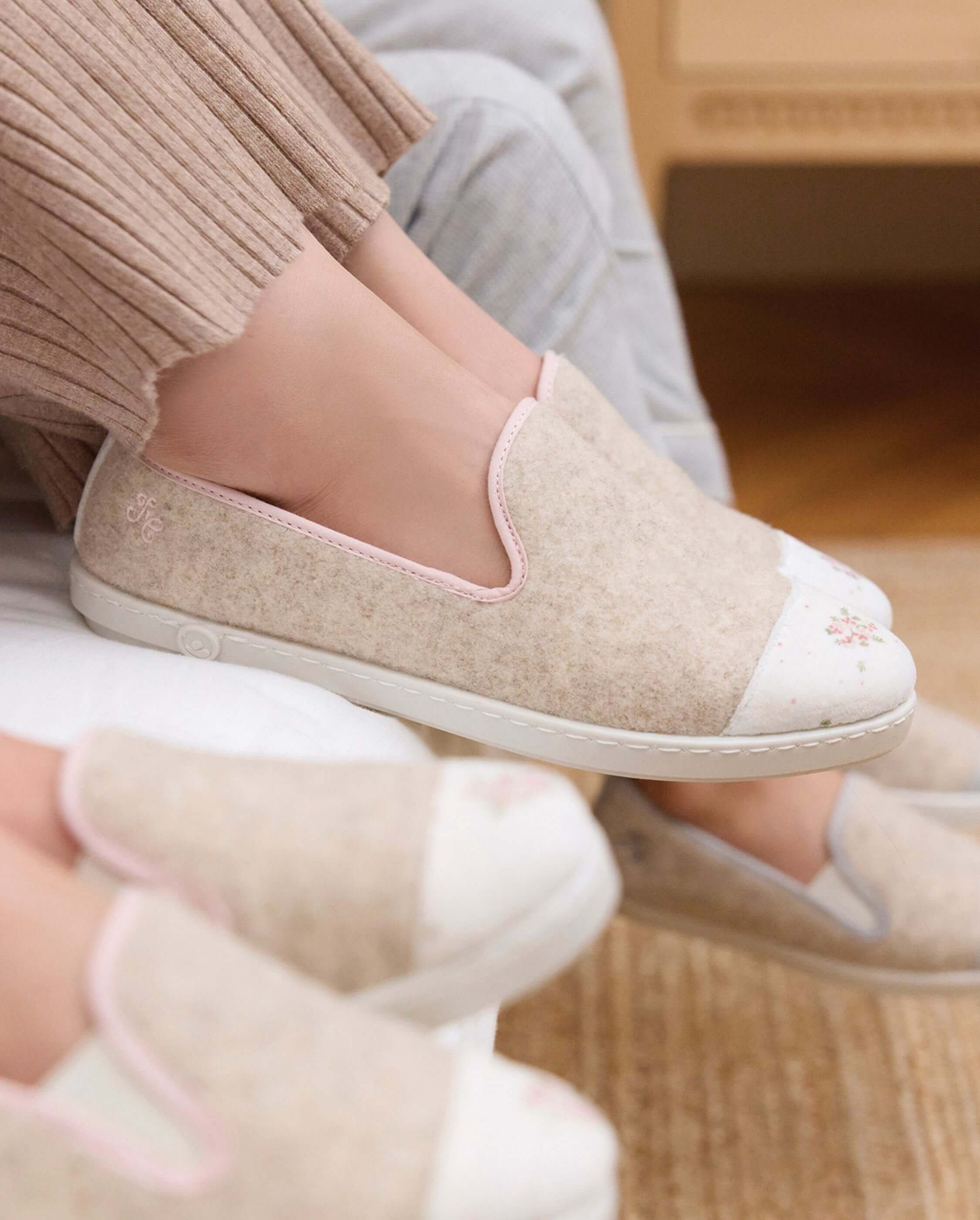 Women's slipper collab' x tartine et chocolat ANGARDE Beige