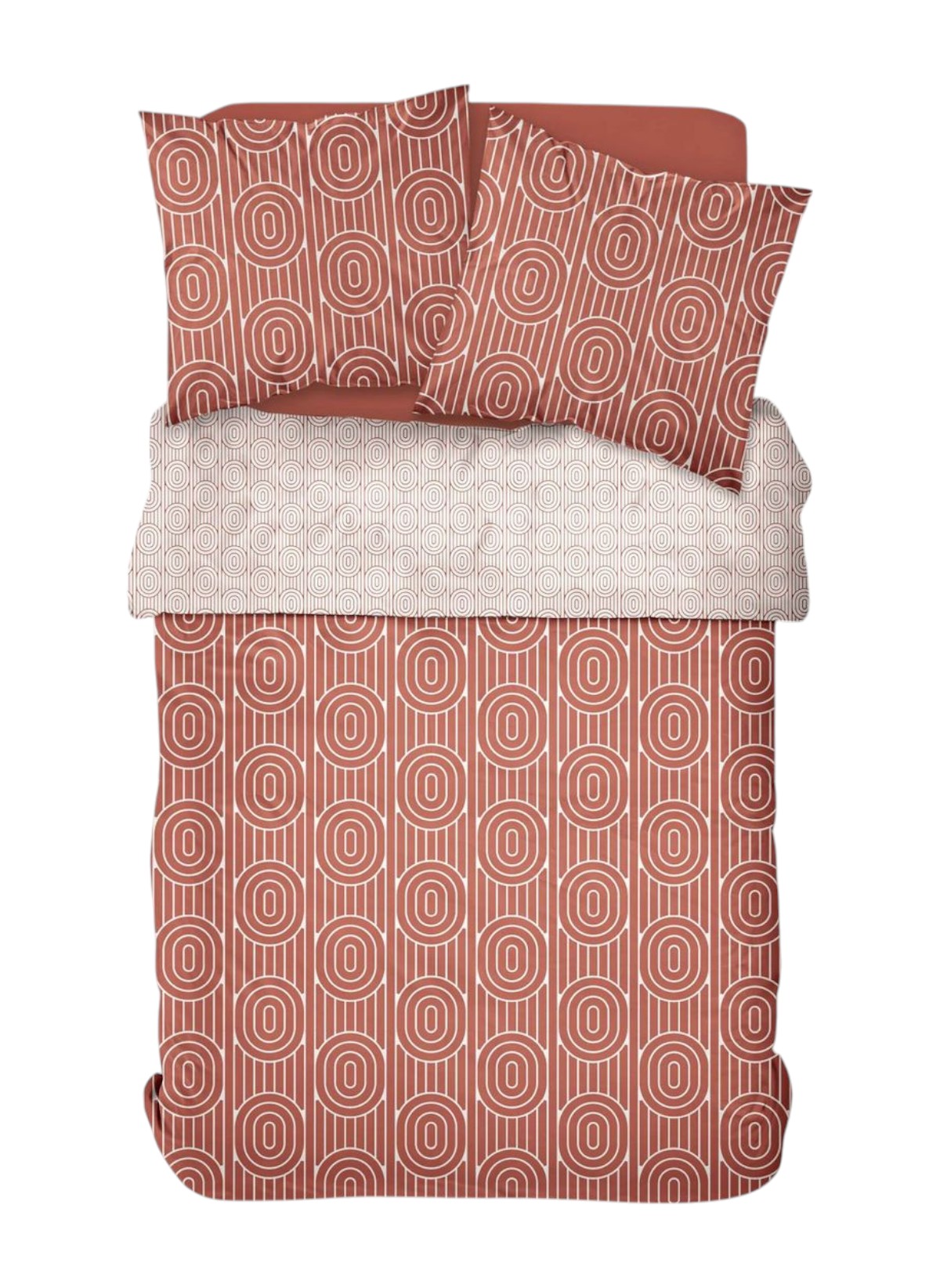 Printed cotton bed set TODAY LINGE DE MAISON White