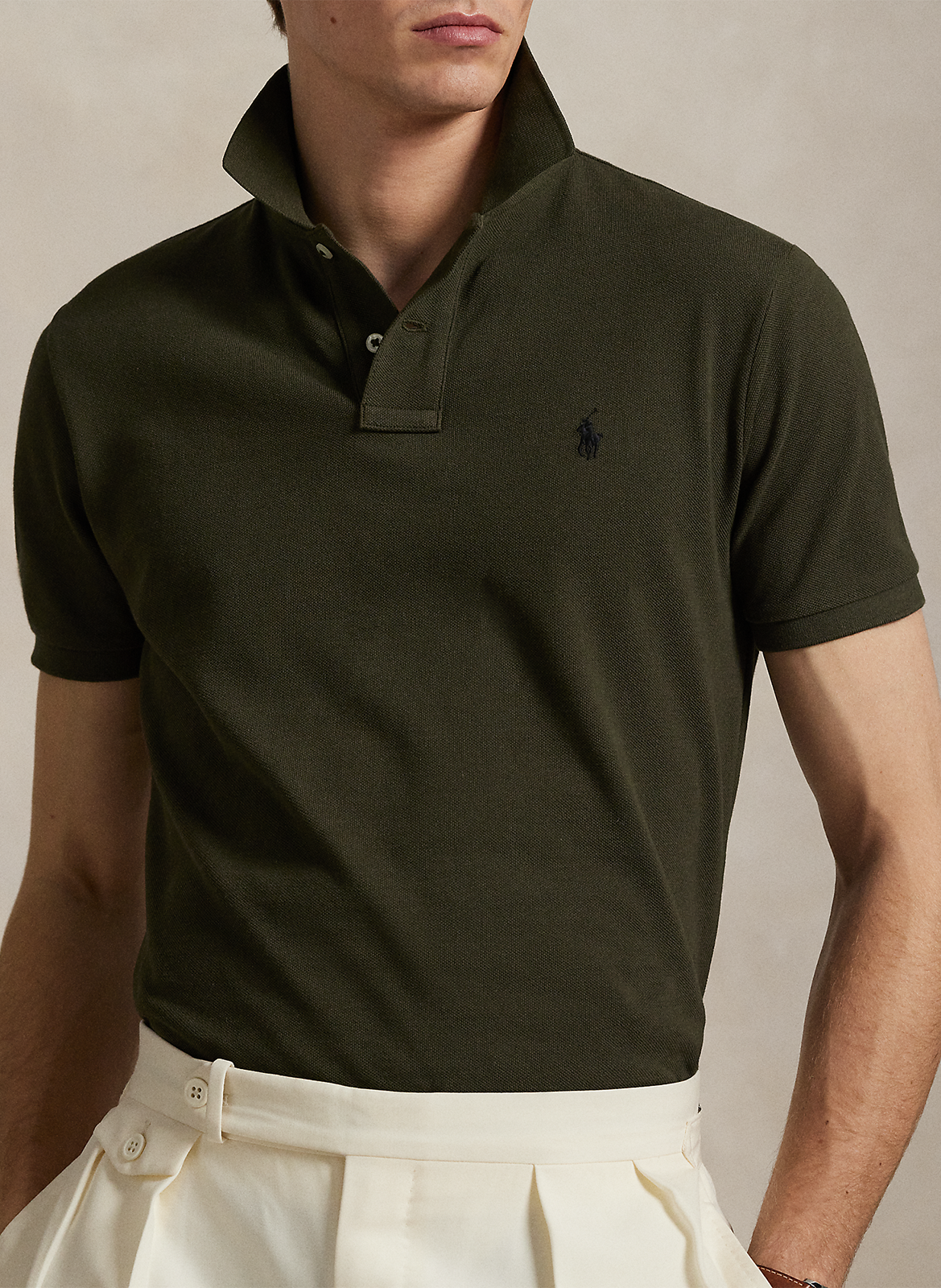Slim-fit polo van piquékatoen POLO RALPH LAUREN Groen