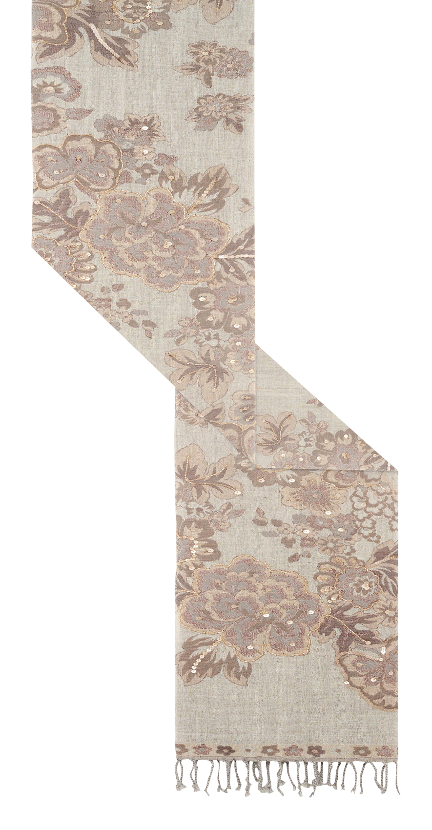 Floral wool scarf GERARD DAREL Beige