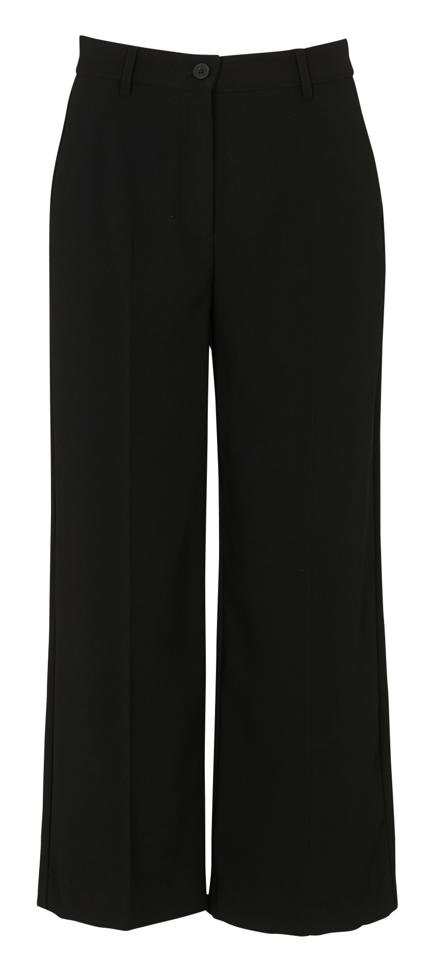 Straight 7/8 length plain trousers LA FEE MARABOUTEE Black