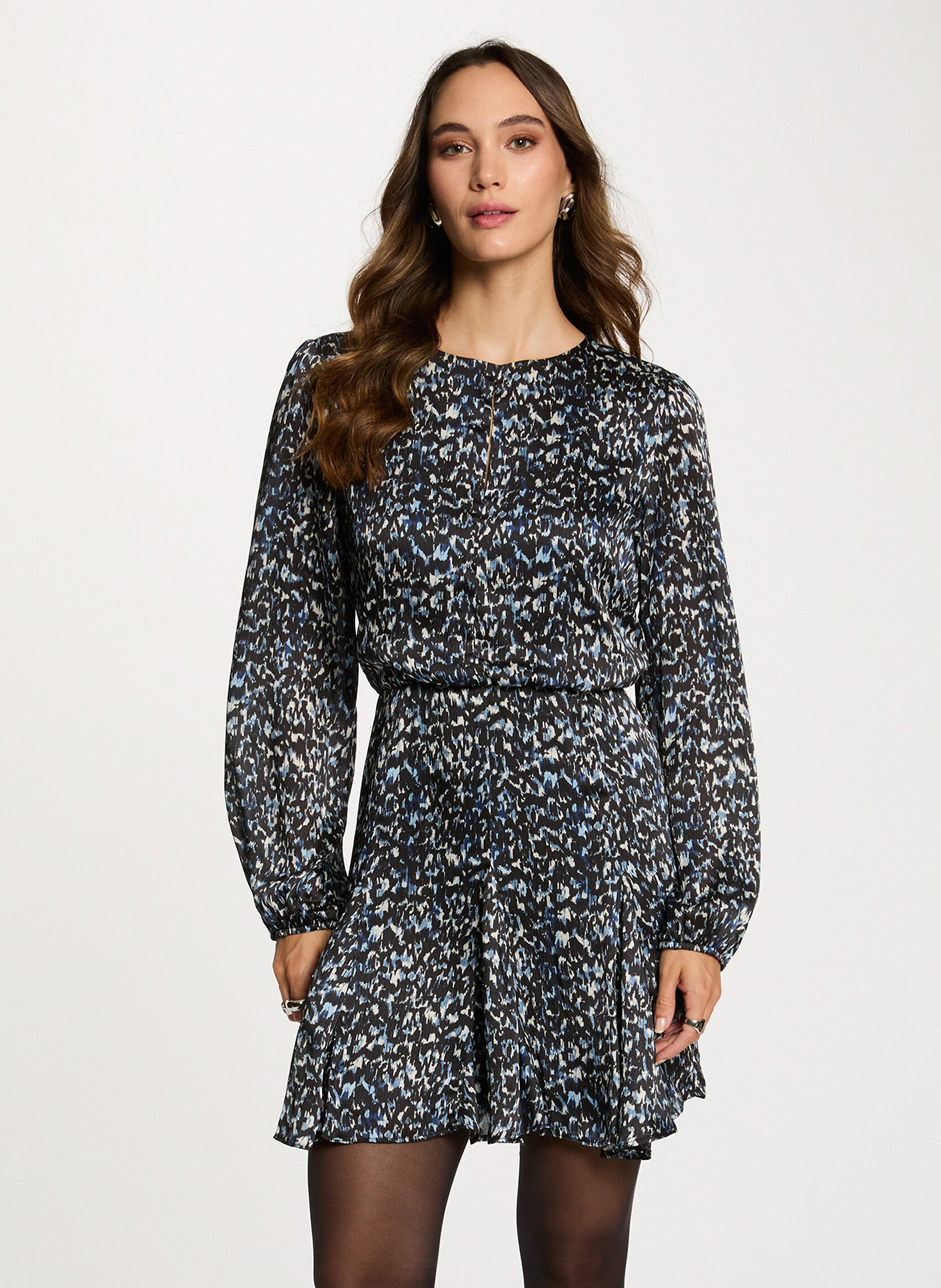 Korte jurk met ronde hals MORGAN Veelkleurig