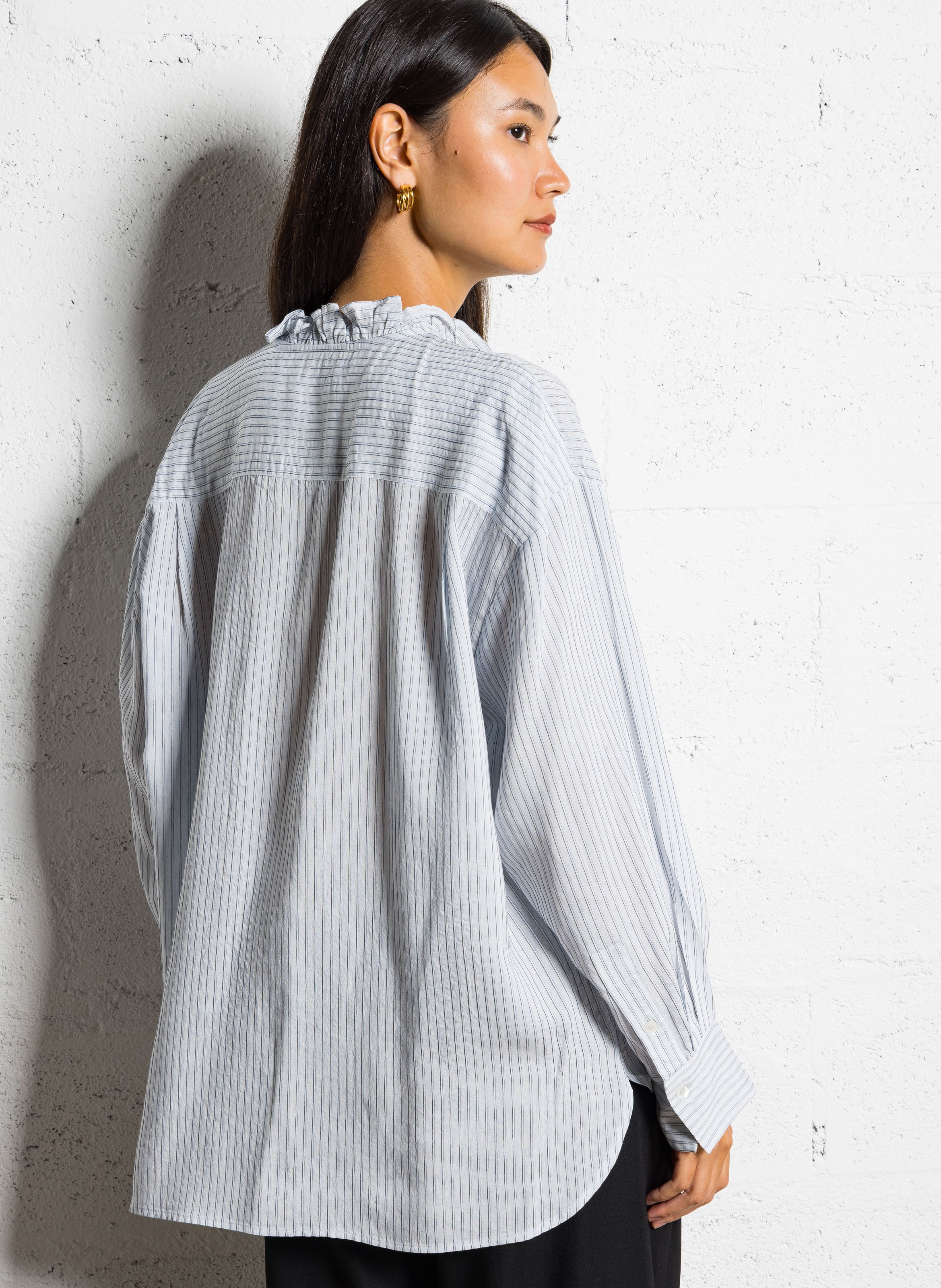 Chemise oversize col victorien MASSCOB Multicolore