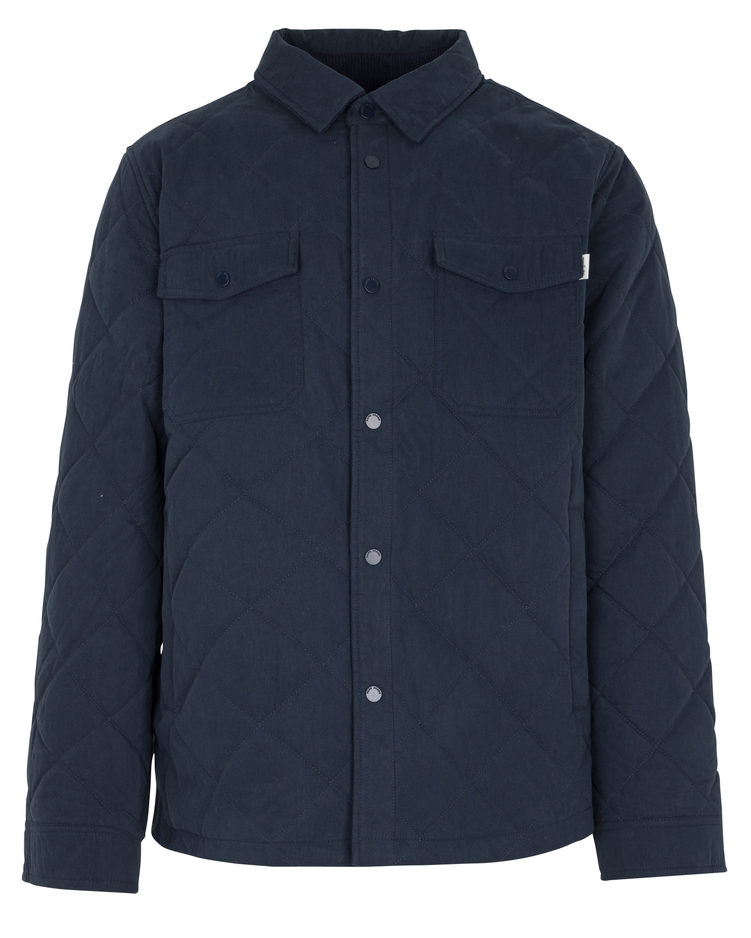 Quilted solid straight jacket PEPE JEANS Blue