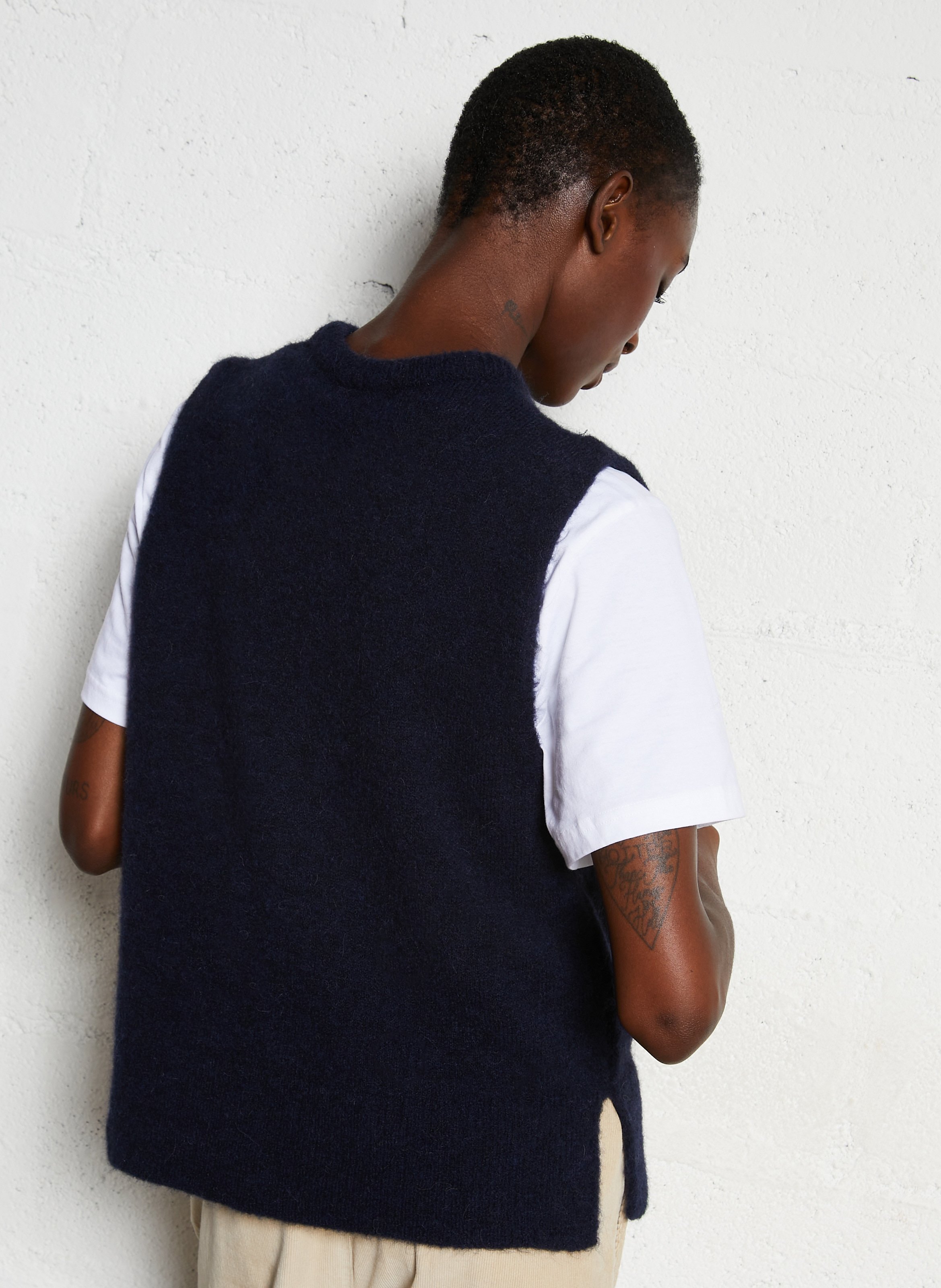 Pull oversize col rond MAISON ANJE Marron