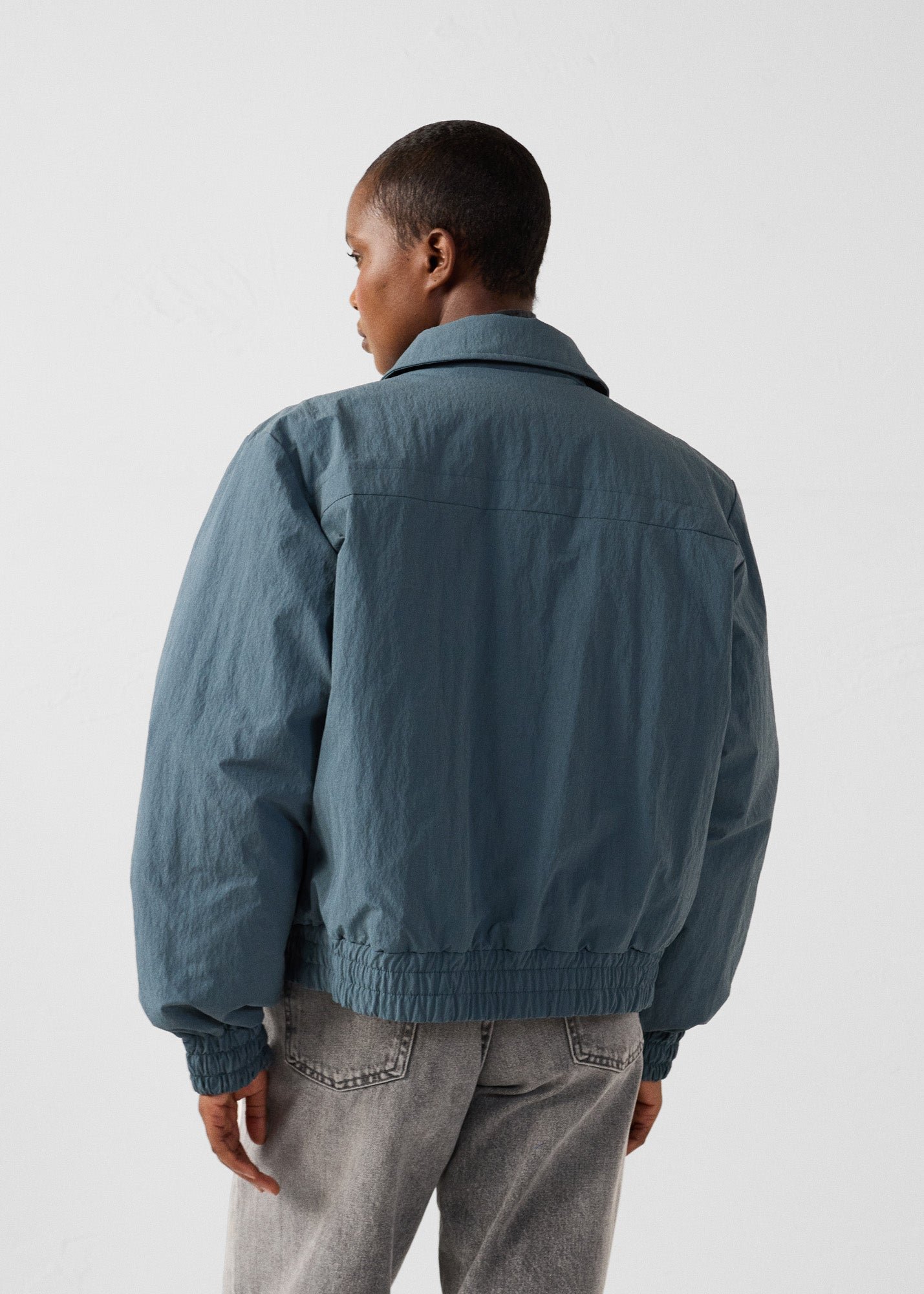 Blue/Black Becky Bomber Jacket Blue