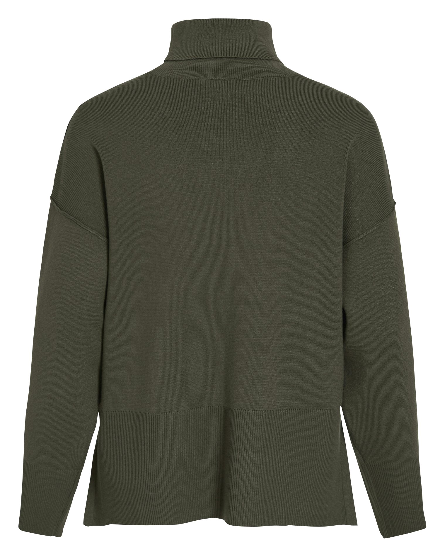 Pull col roulé ample uni VILA Vert