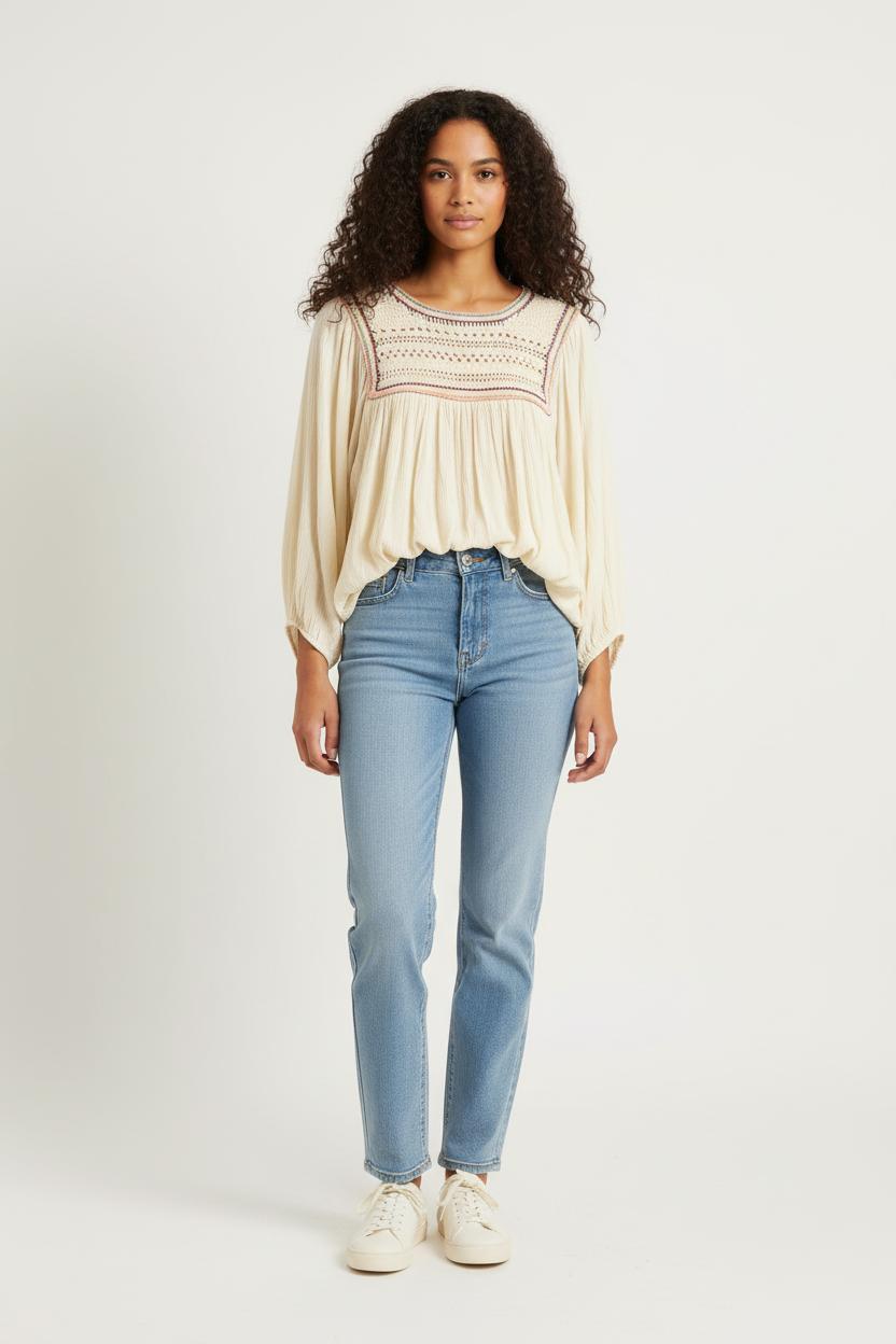 Blouse ANTIK BATIK - Seconde Main Beige