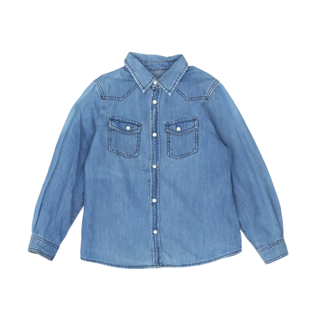 Blue child's shirt - 6 years BONPOINT - Seconde Main Blue