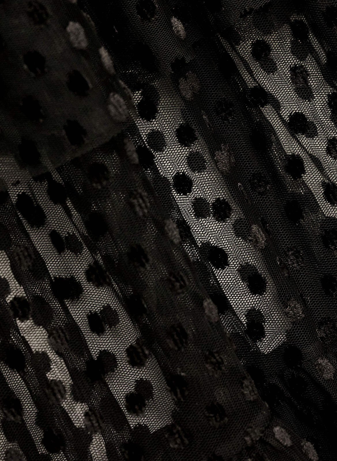 Robe longue col rond à pois BA&SH Noir