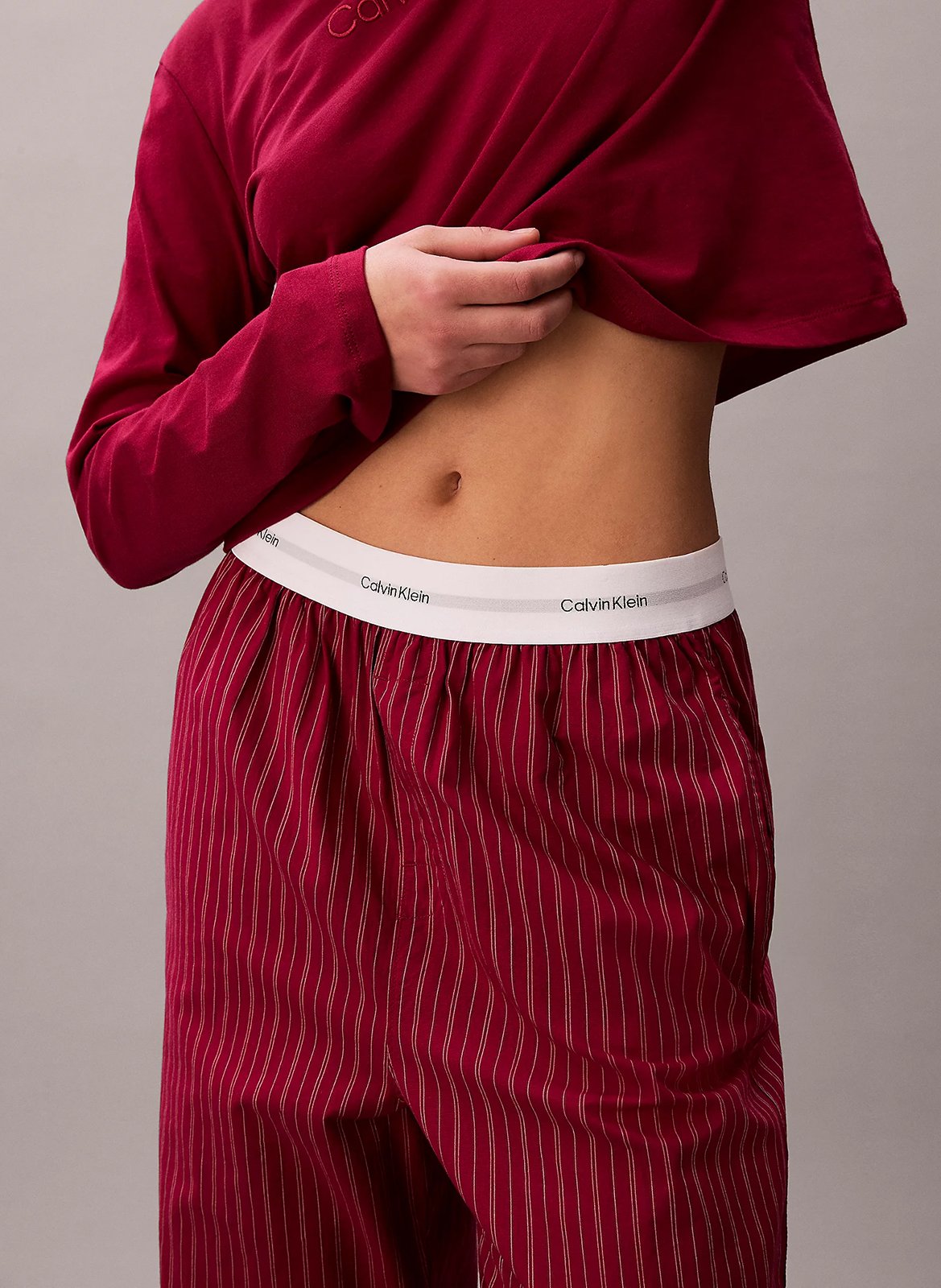 Ensemble de pyjama rayé en coton CALVIN KLEIN UNDERWEAR Multicolore