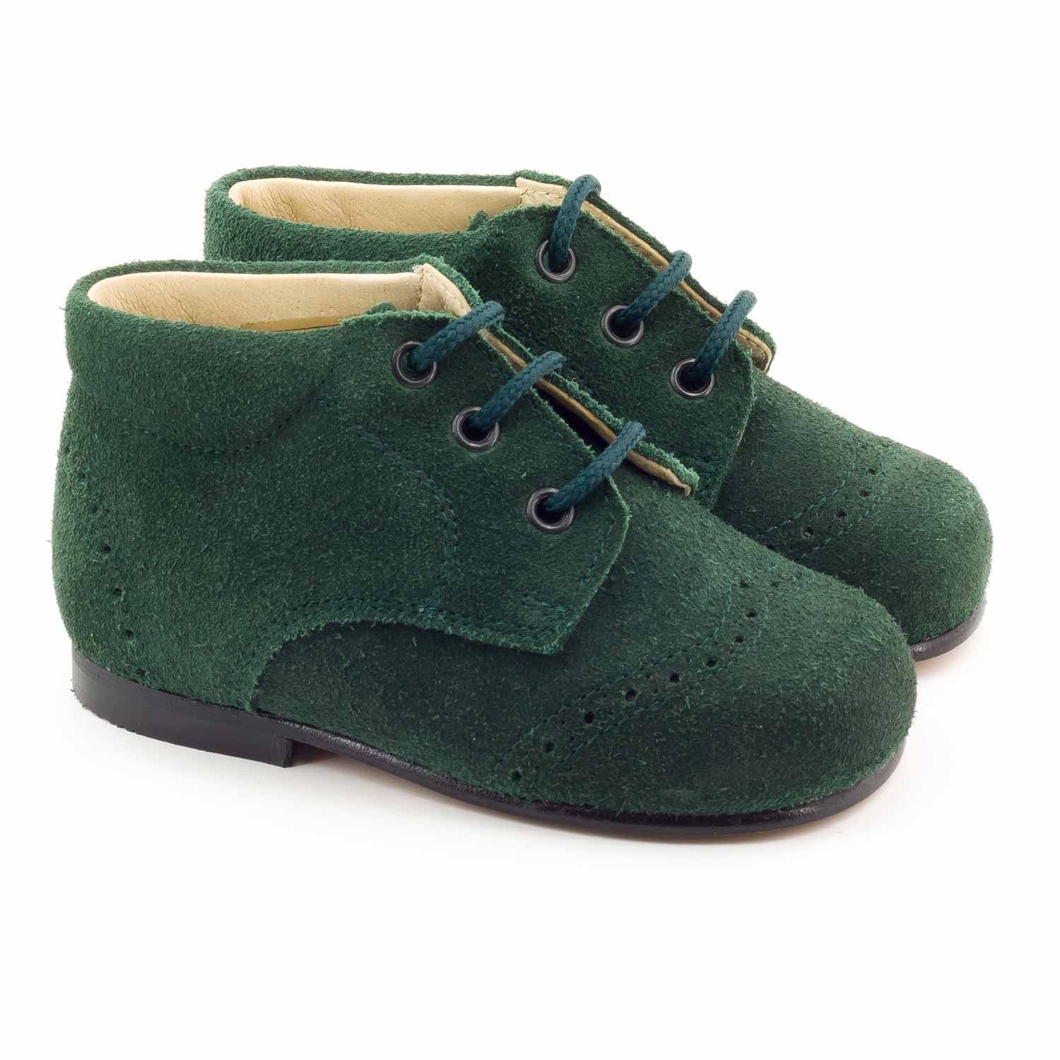 Chaussures bébé classique en daim Boni & Sidonie Vert