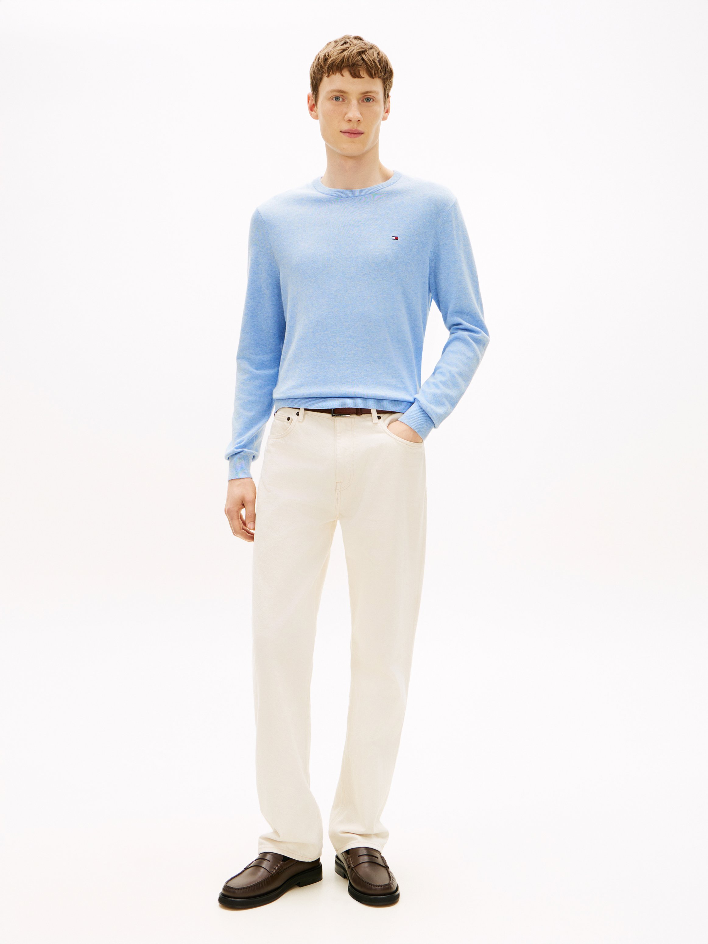 Baumwollpullover TOMMY HILFIGER Blau