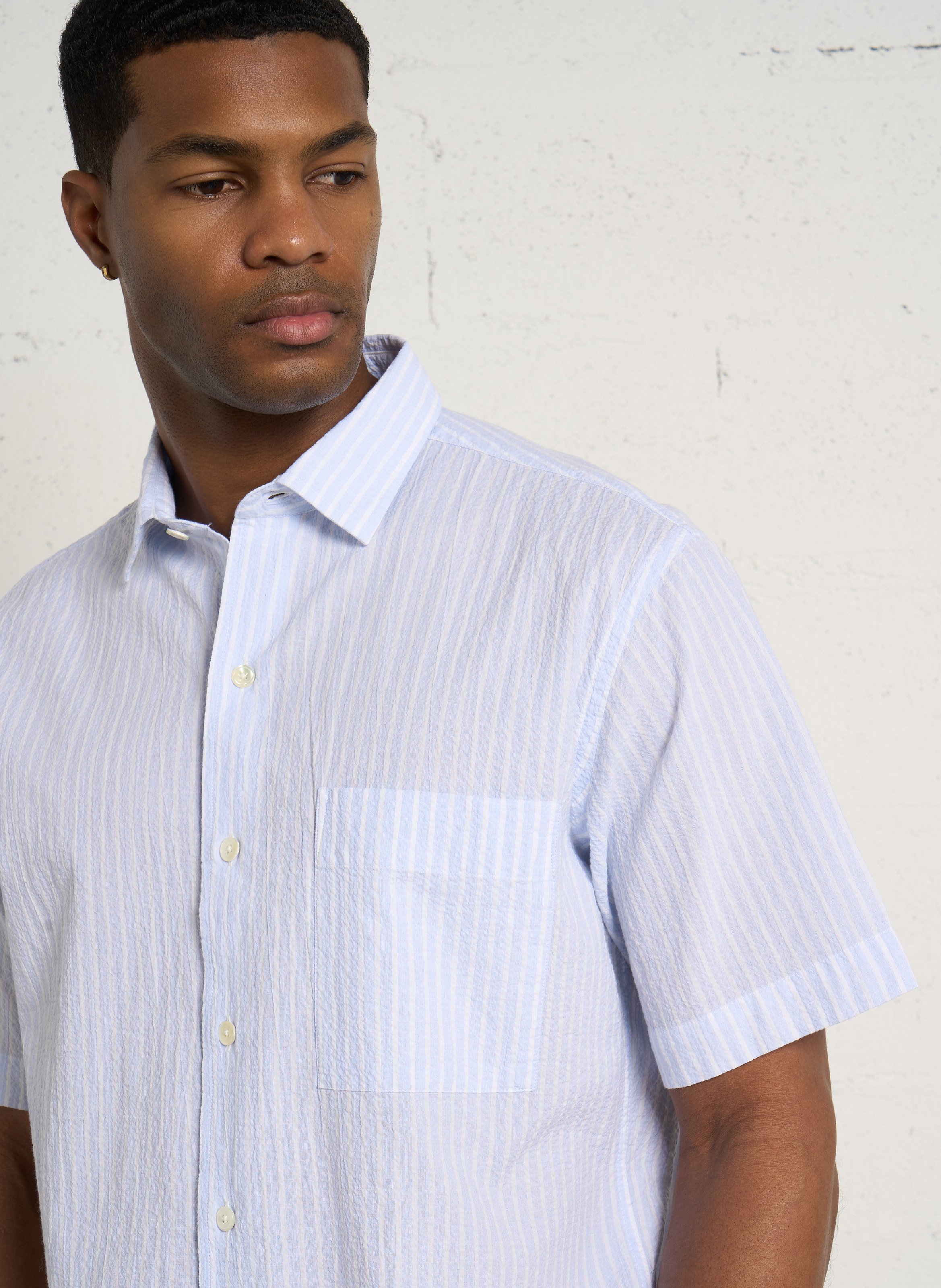 Bluse aus Baumwoll-Mix mit klassischem Kragen HARTFORD Mehrfarbig