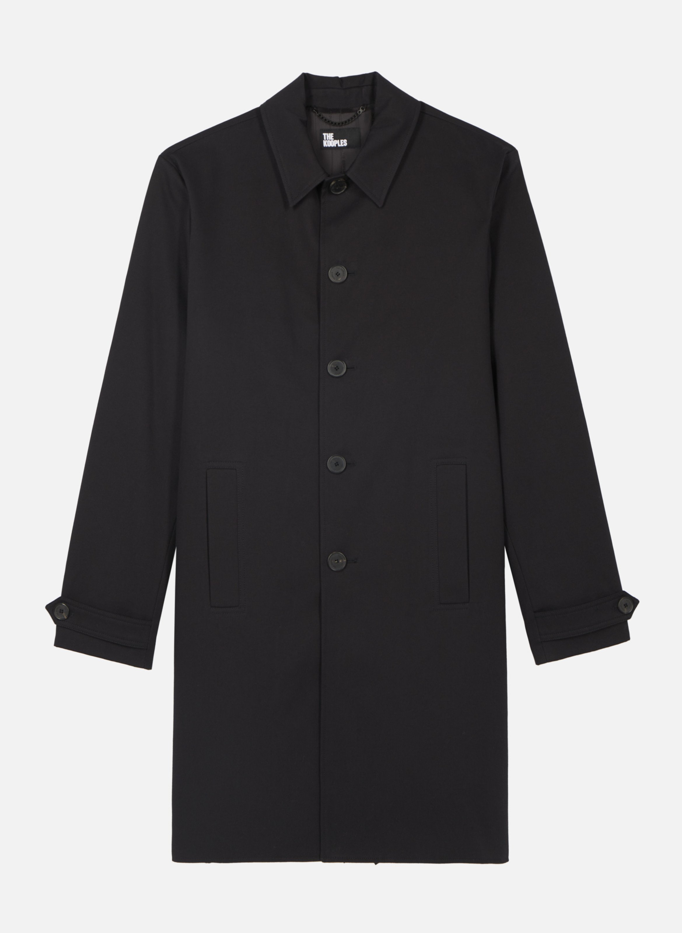 Single-breasted trench coat THE KOOPLES Black