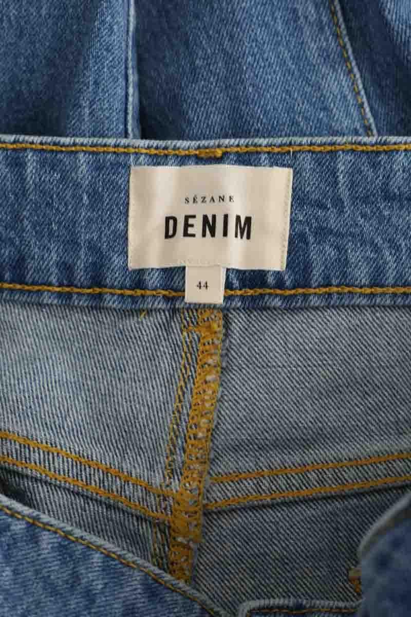 Straight cotton-blend pants SEZANE - Seconde main Blue