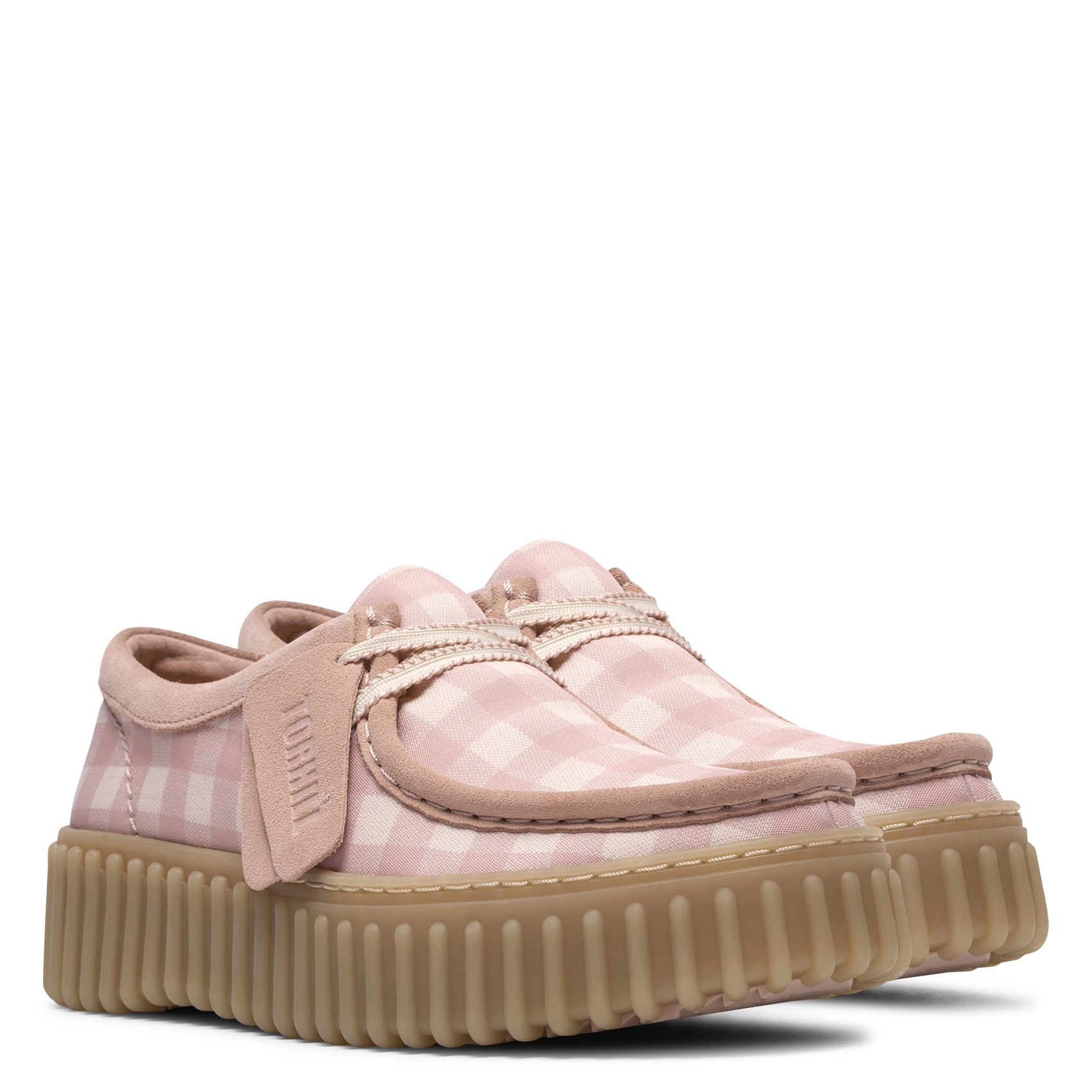 Printed canvas derbies CLARKS Pink