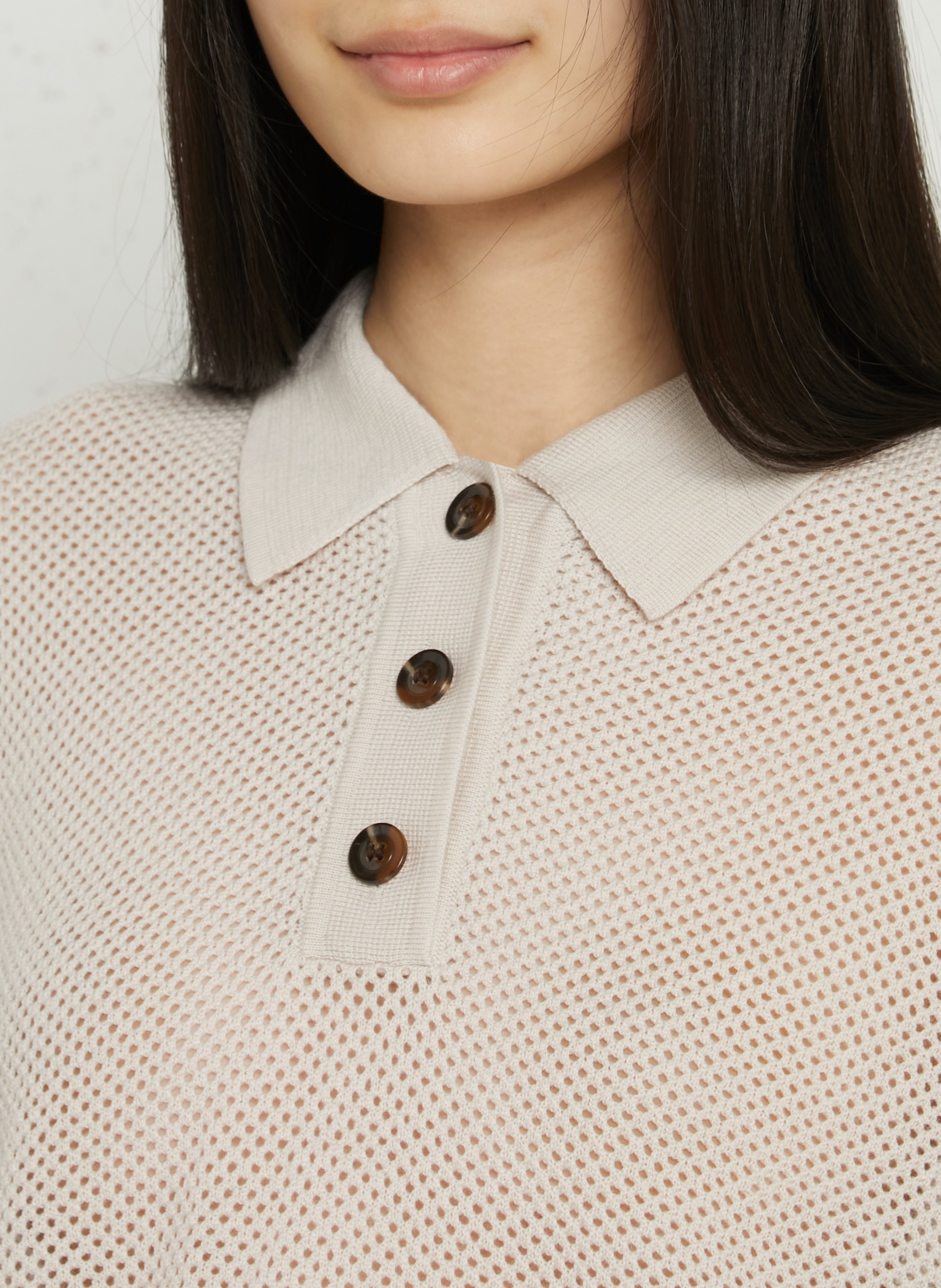 Polo en laine SOEUR Beige