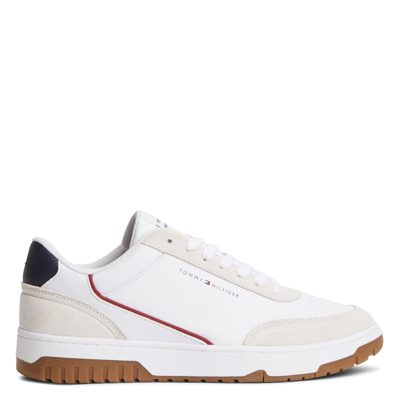 Baskets basses en cuir TOMMY HILFIGER Bleu