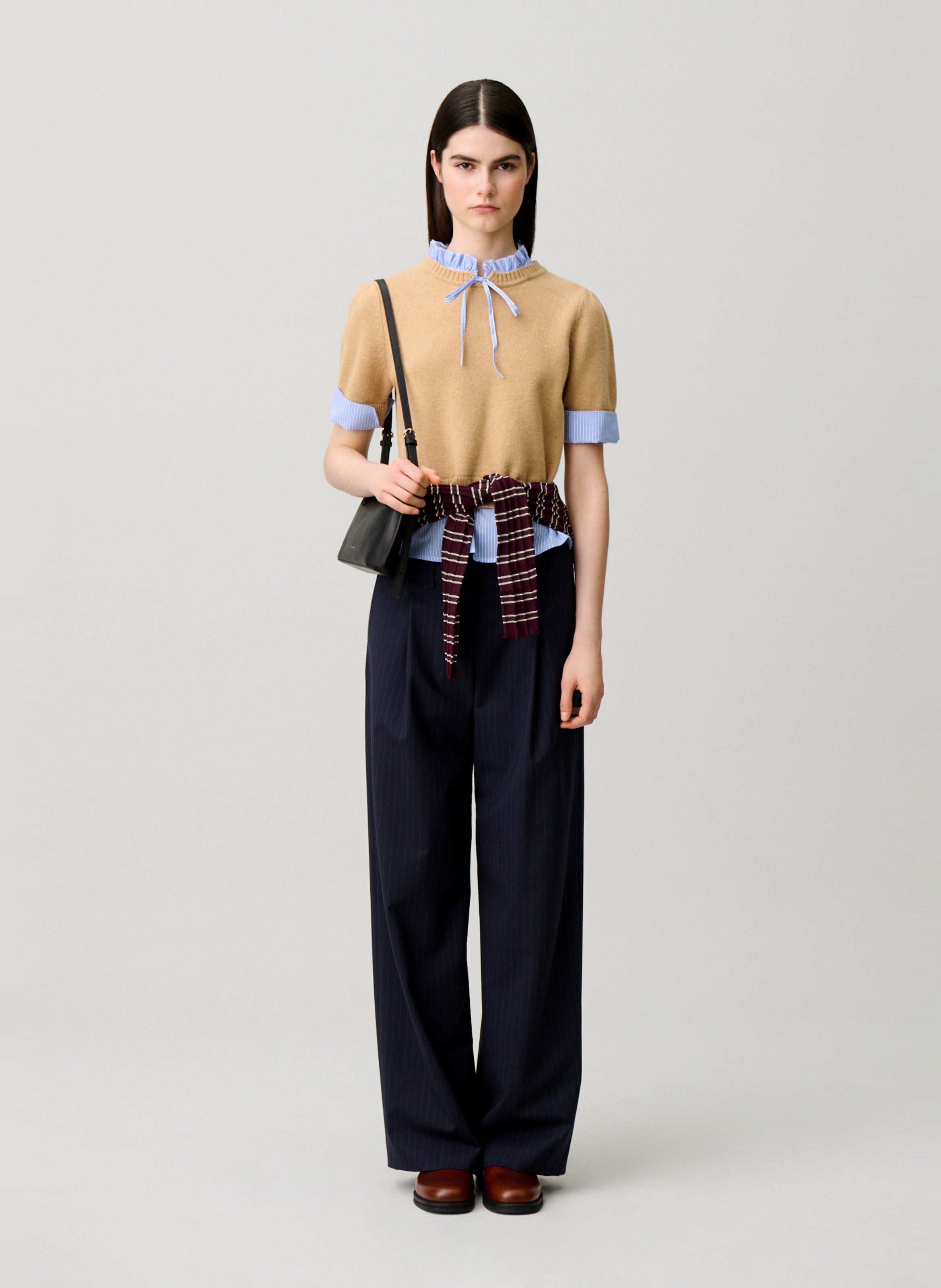Rechte, wollen trui CLAUDIE PIERLOT Beige