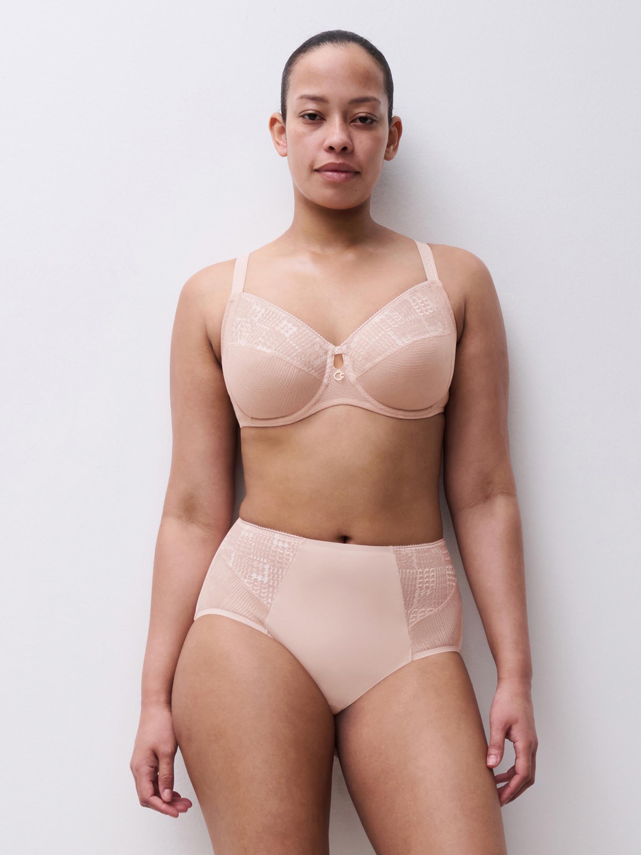 Very supportive embroidered bra | Beige CHANTELLE Women