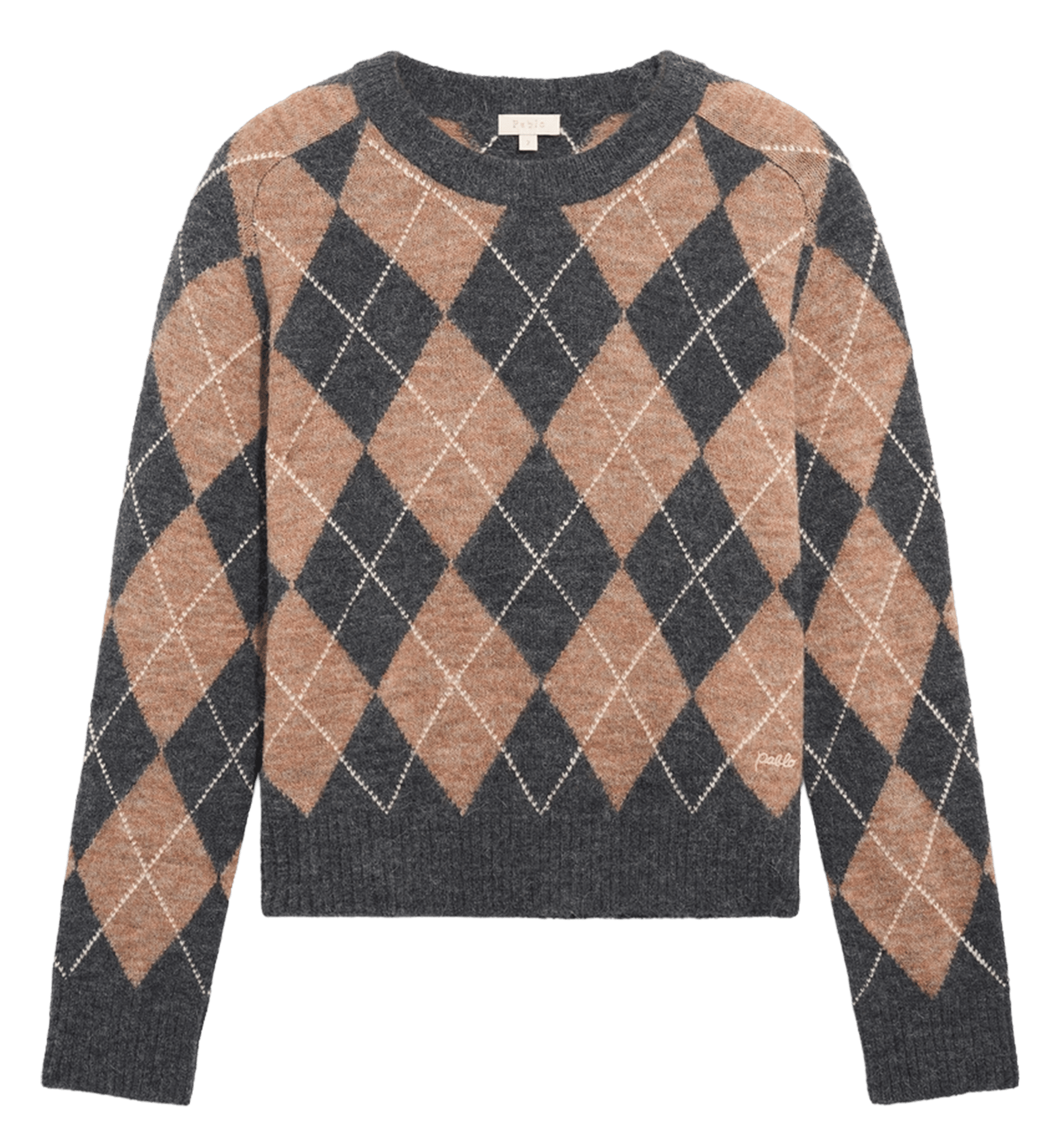 Round-neck straight sweater PABLO