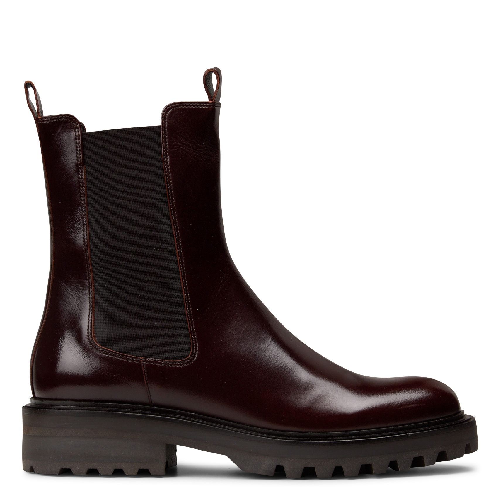 Crocodile-embossed leather ankle boots BILLI BI Brown