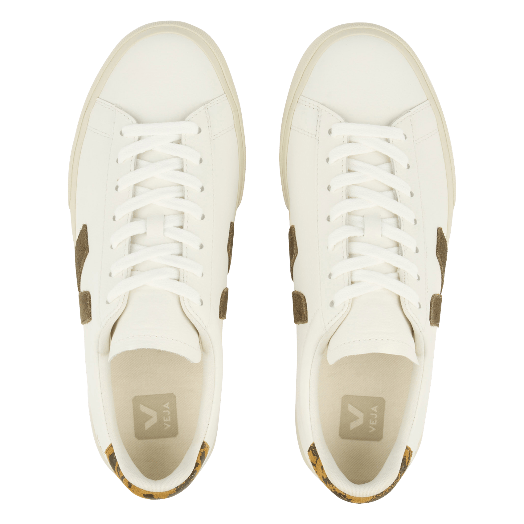 Niedrige Sneaker im Material-Mix VEJA Braun