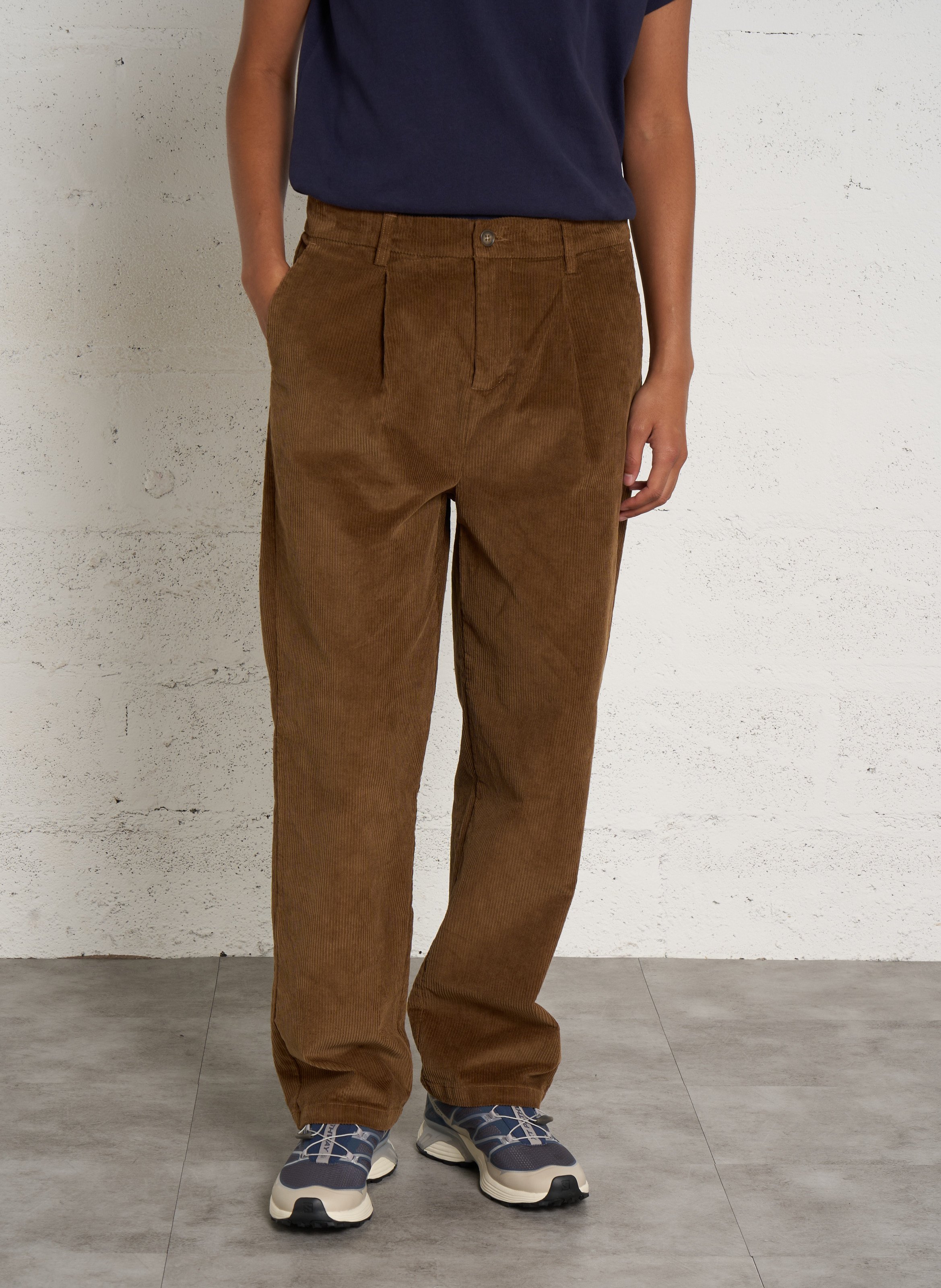 Pantalon en velours côtelé de coton mélangé  CASUAL FRIDAY