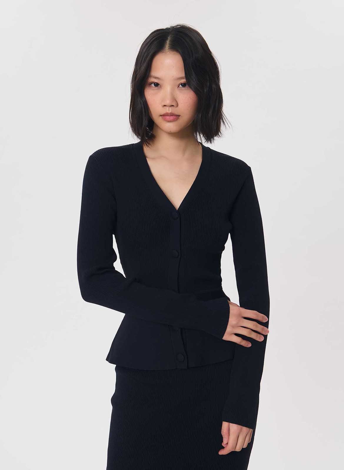 Effen getailleerd gilet met V-hals TARA JARMON