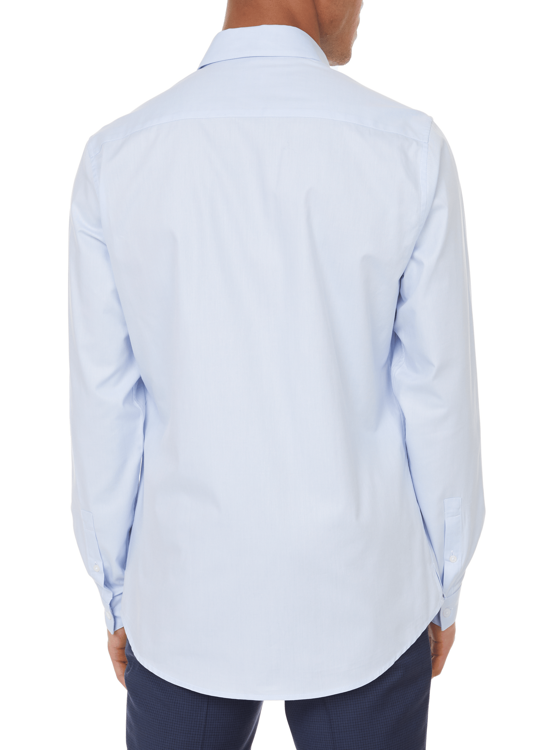 Slim-fit shirt in washed cotton AU PRINTEMPS PARIS Blue
