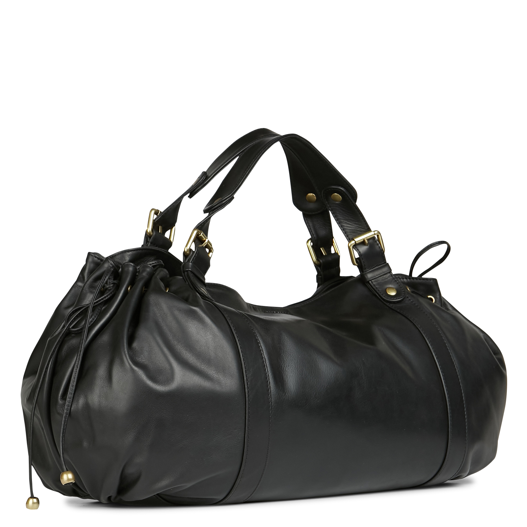 Leather weekend bag GERARD DAREL Black