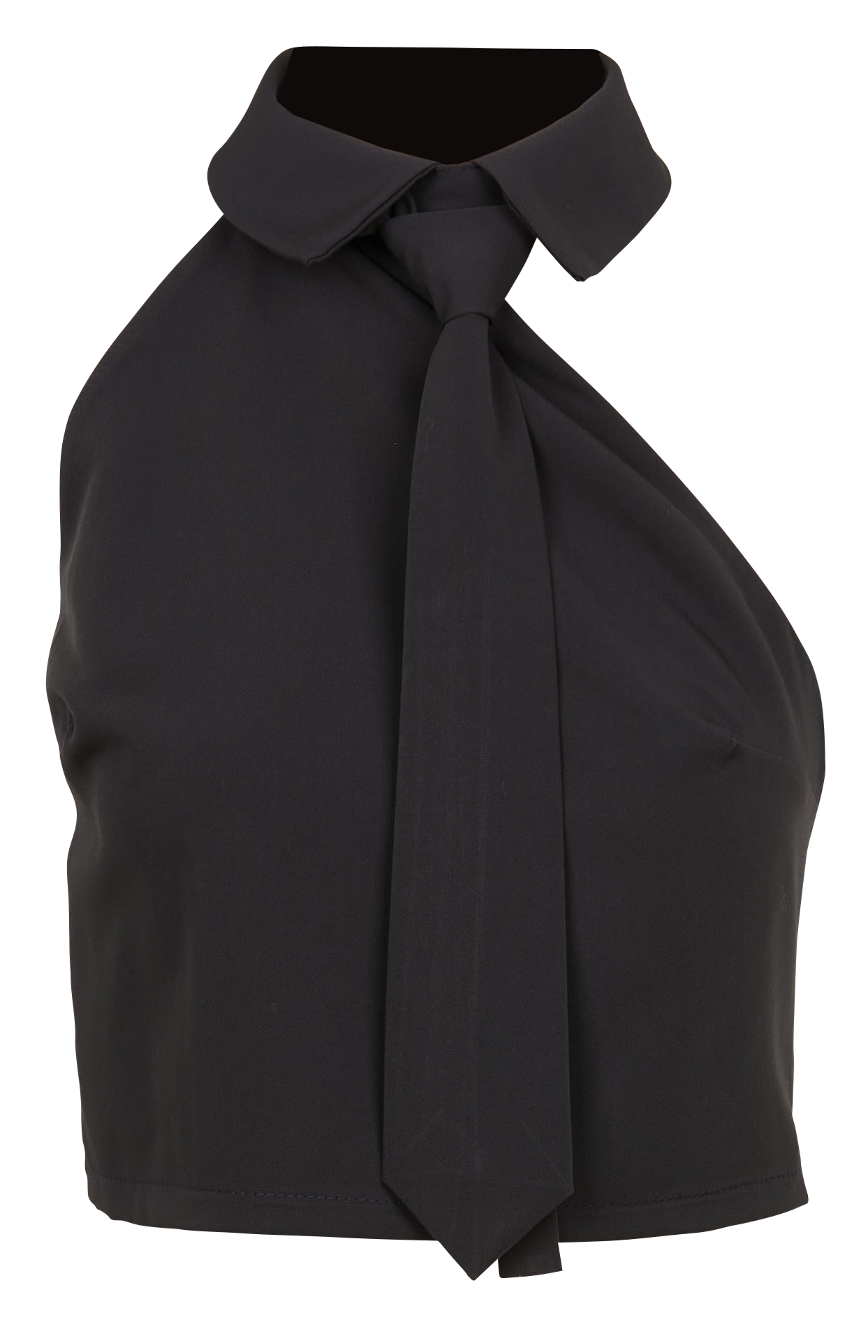 Sleeveless top with tie IMPERIAL Black