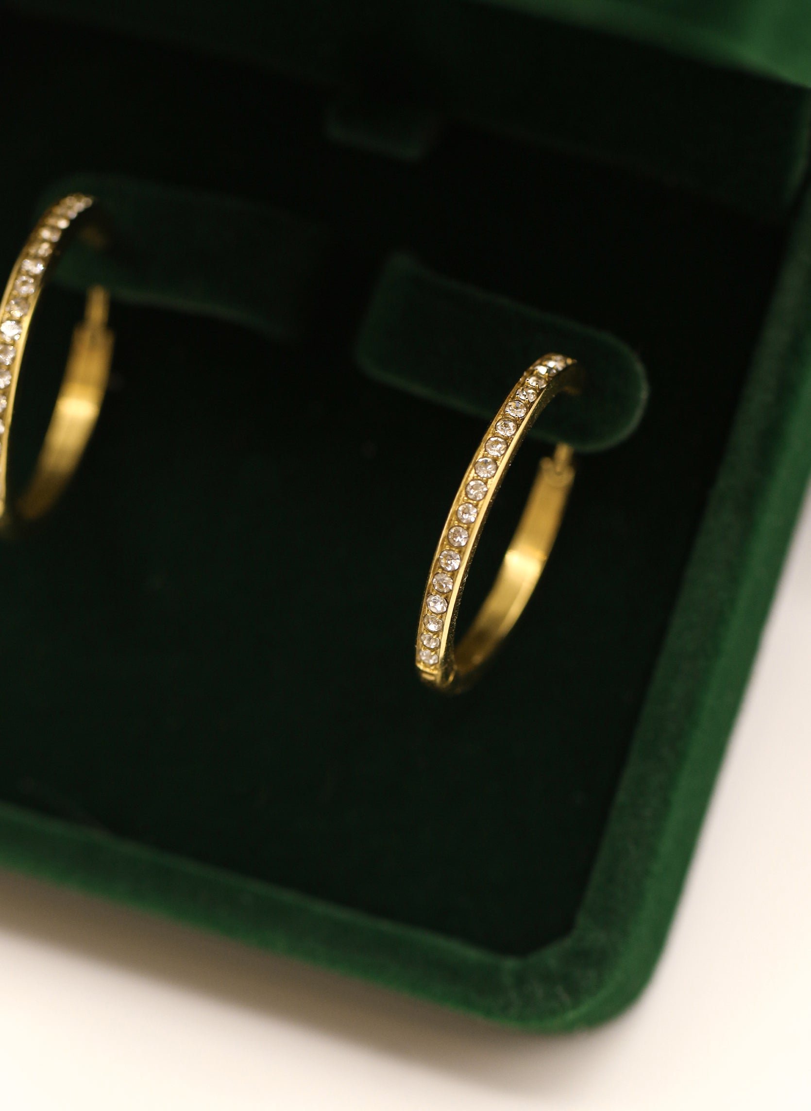 Leela Starry Hoop Earrings AEC Paris Golden