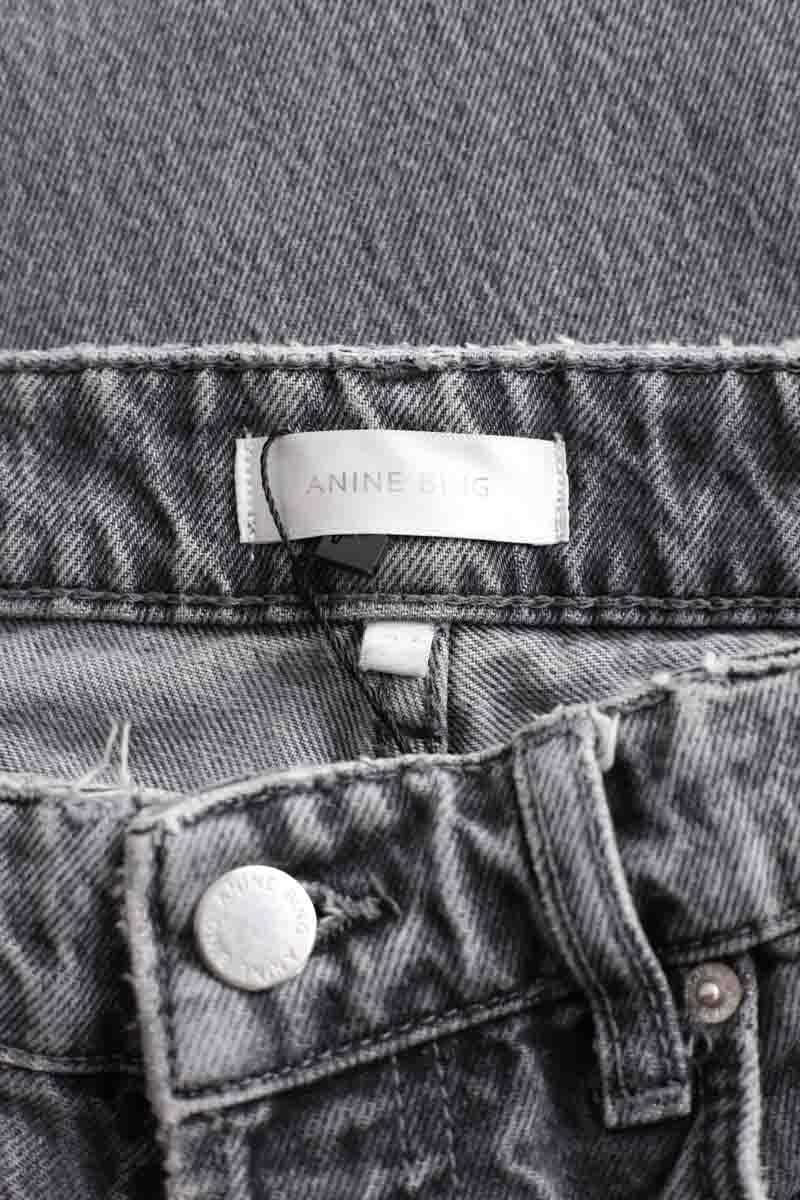 Jean droit en coton Gris