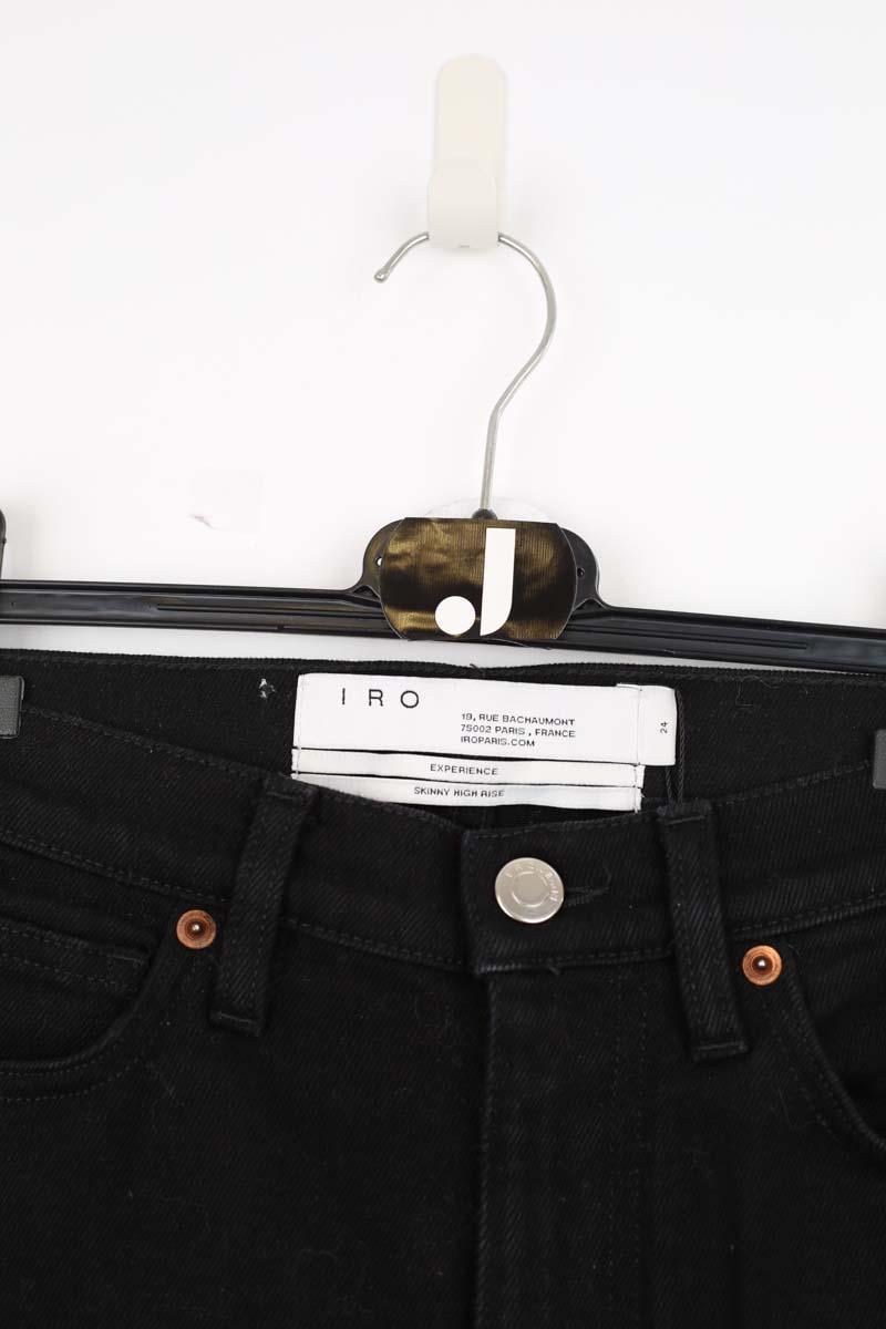 Cotton straight jeans IRO - Seconde Main Black