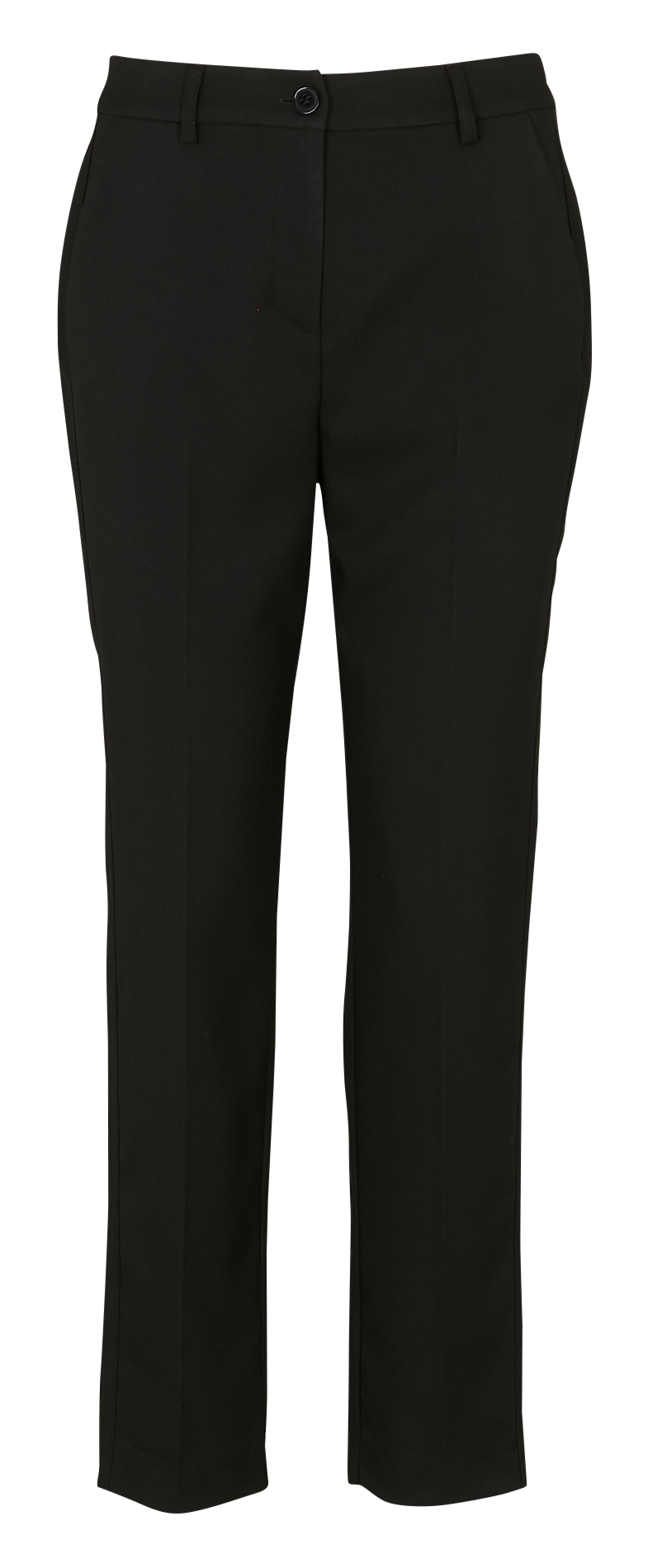 Solid 7/8 length cigarette pants LA FEE MARABOUTEE Black