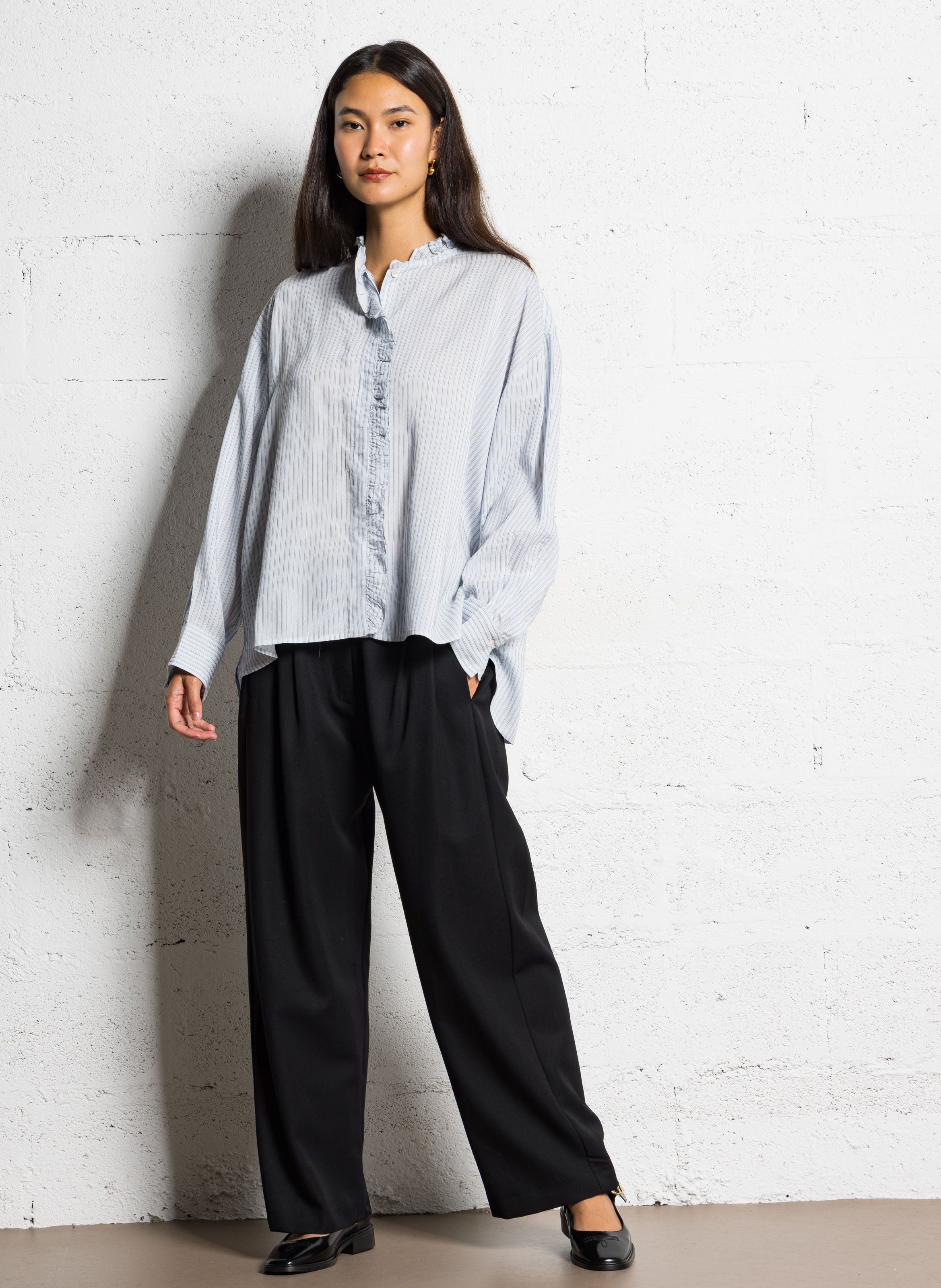 Babies en cuir verni SOCQUE PARIS Noir