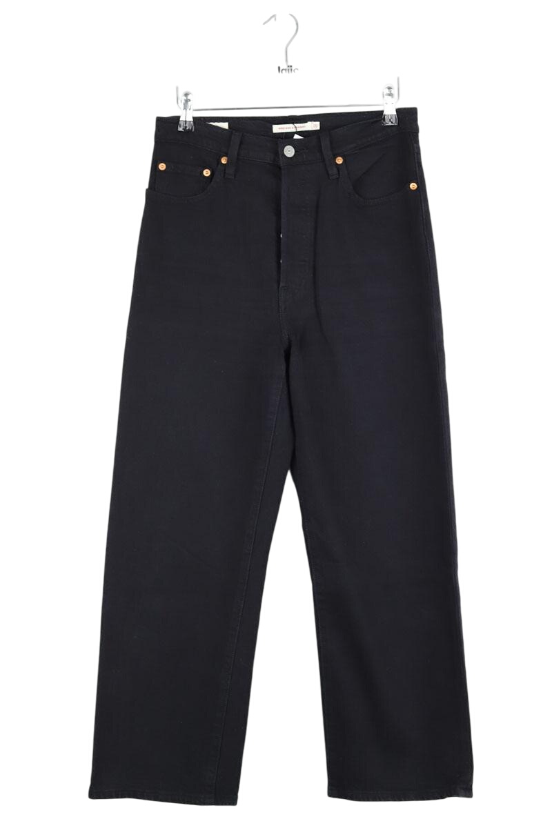 Cotton straight jeans LEVI'S - Seconde main Black