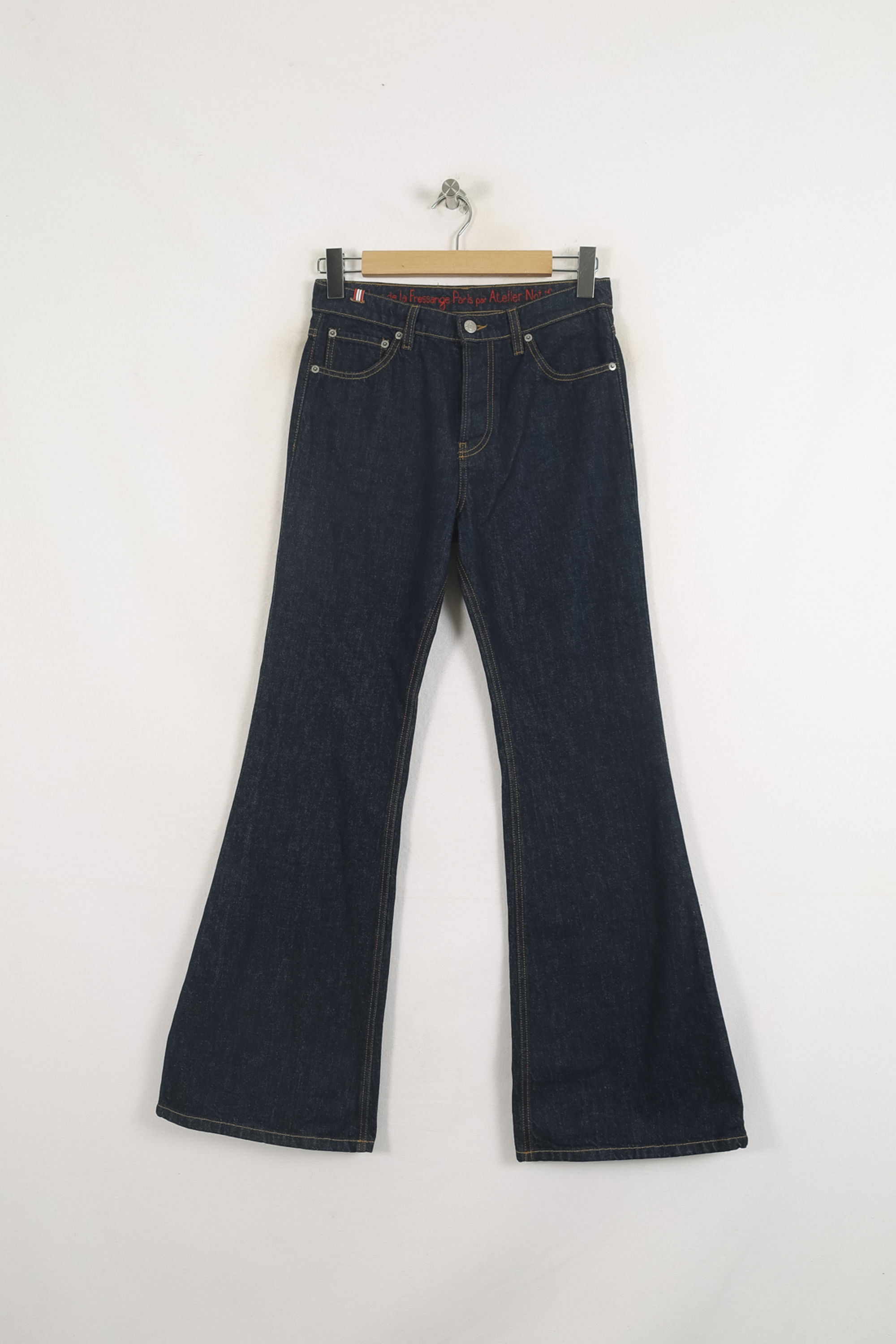 Cropped slim jeans with studs INES DE LA FRESSANGE - Seconde main Blue