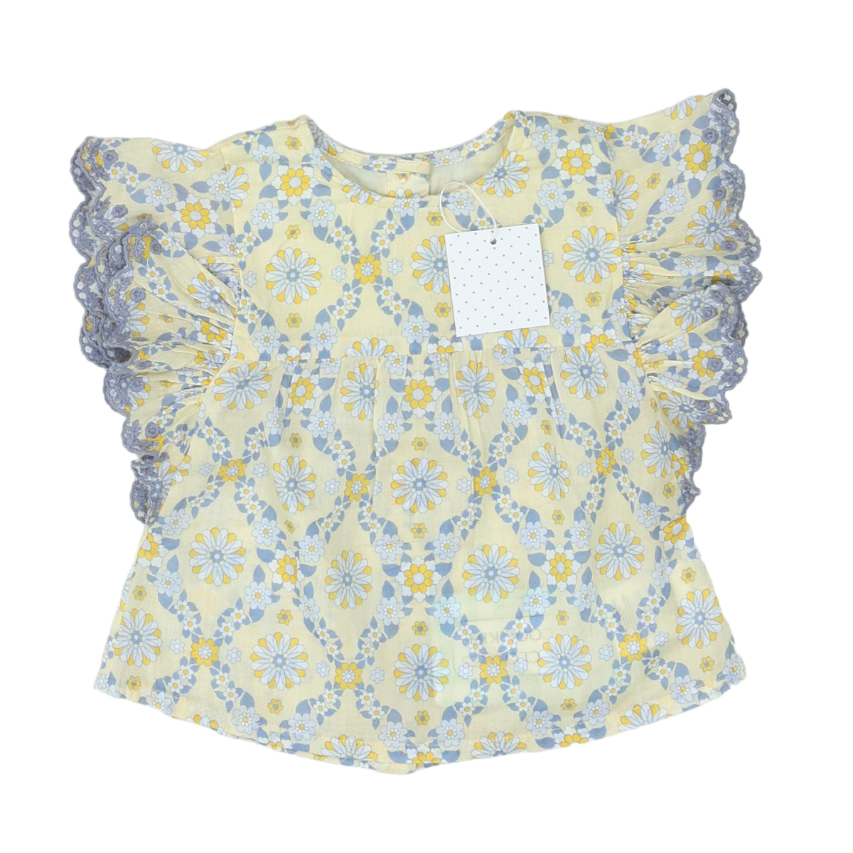 Yellow baby blouse - 6 months LOUIS LOUISE - Seconde Main Yellow