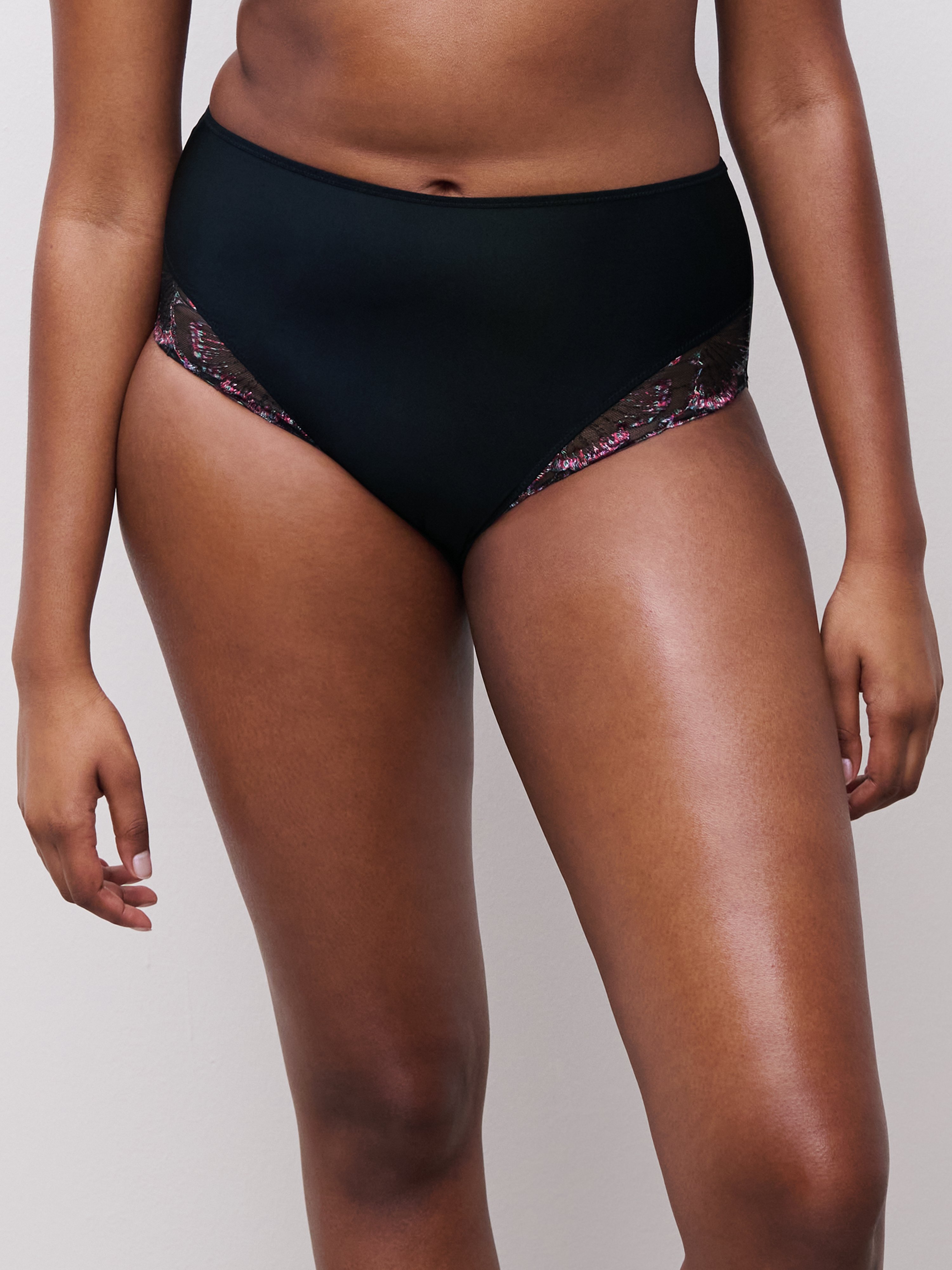 High-waisted lace panties CHANTELLE PULP