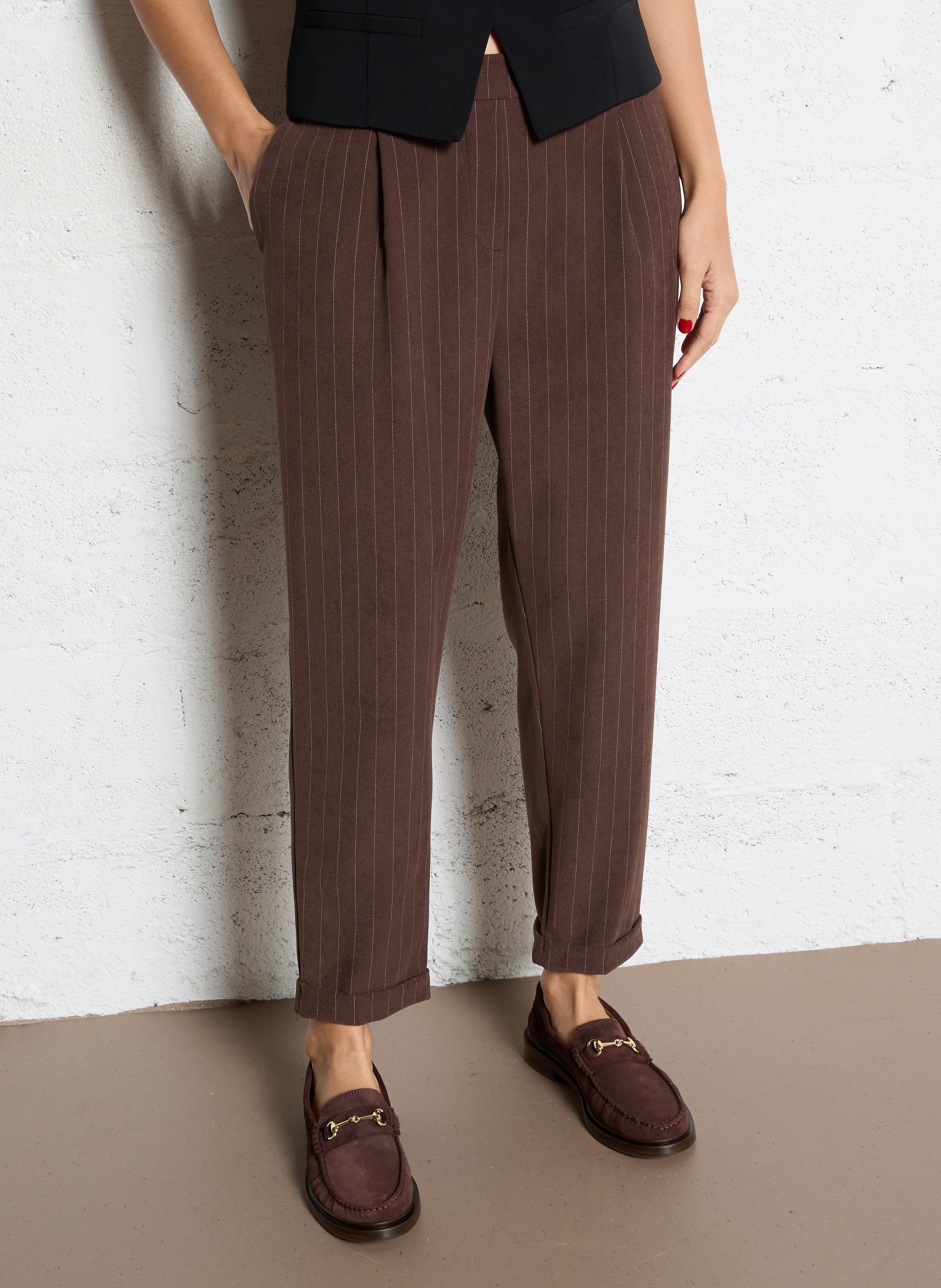 Pantaloln droit en velours PLEASE