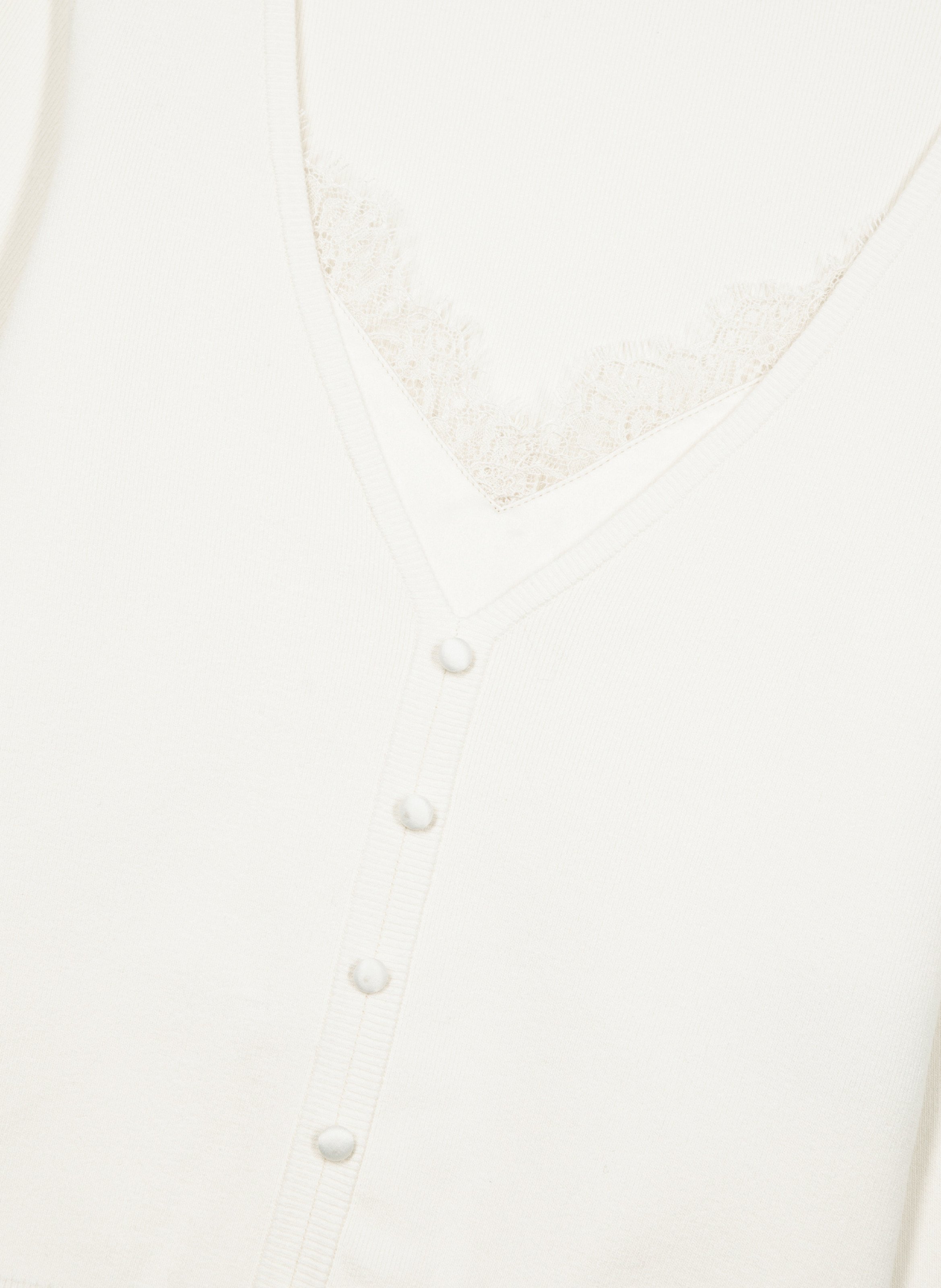 Sweater with trompe l'oeil lace effect THE KOOPLES Beige