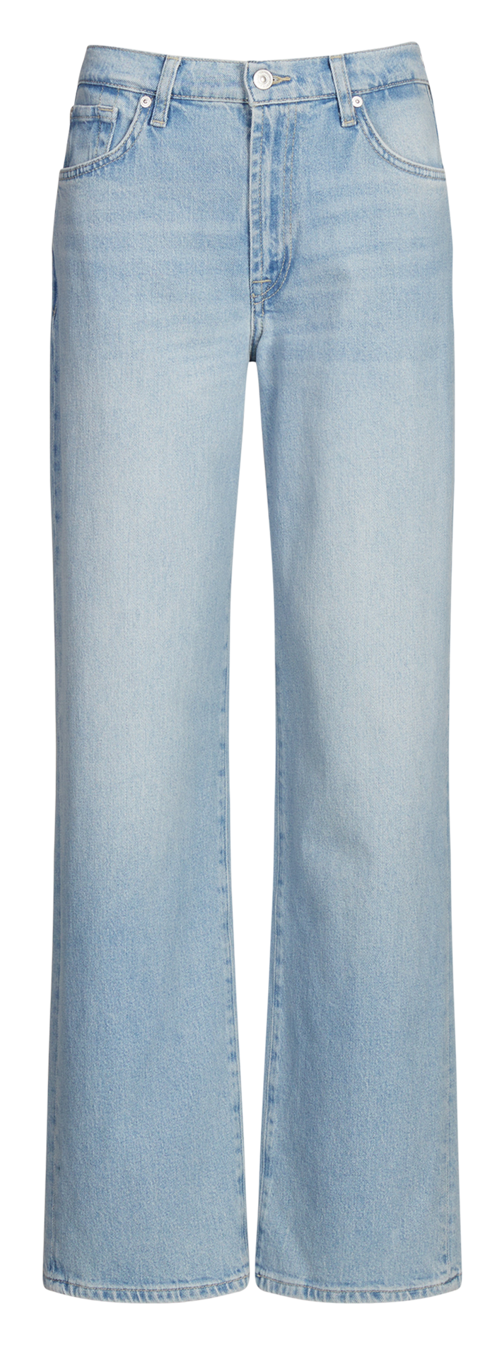 Gekleurde straight-fit jeans met 5 zakken 7 FOR ALL MANKIND Blauw