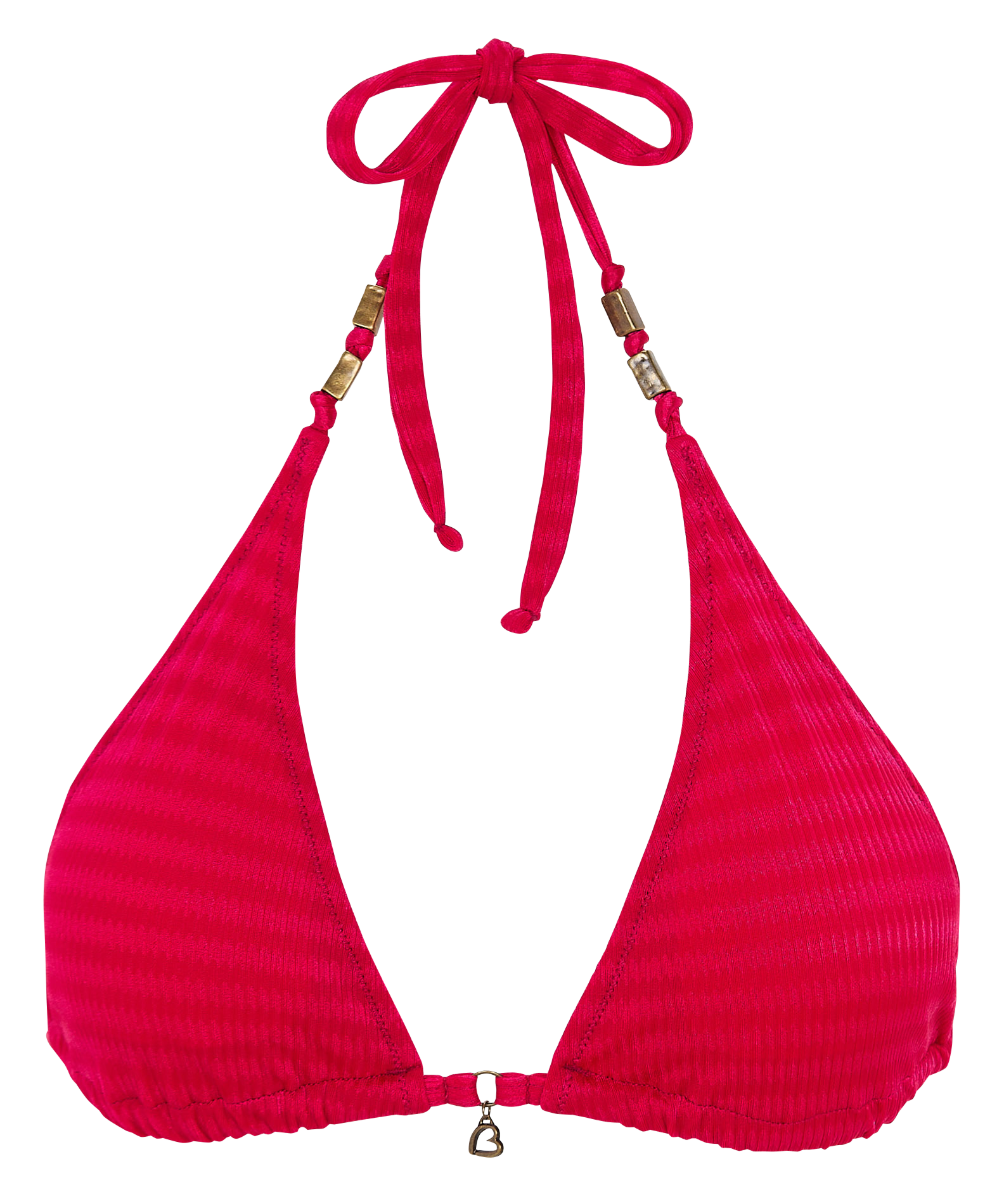 Haut de maillot de bain à rayures BANANA MOON Rouge