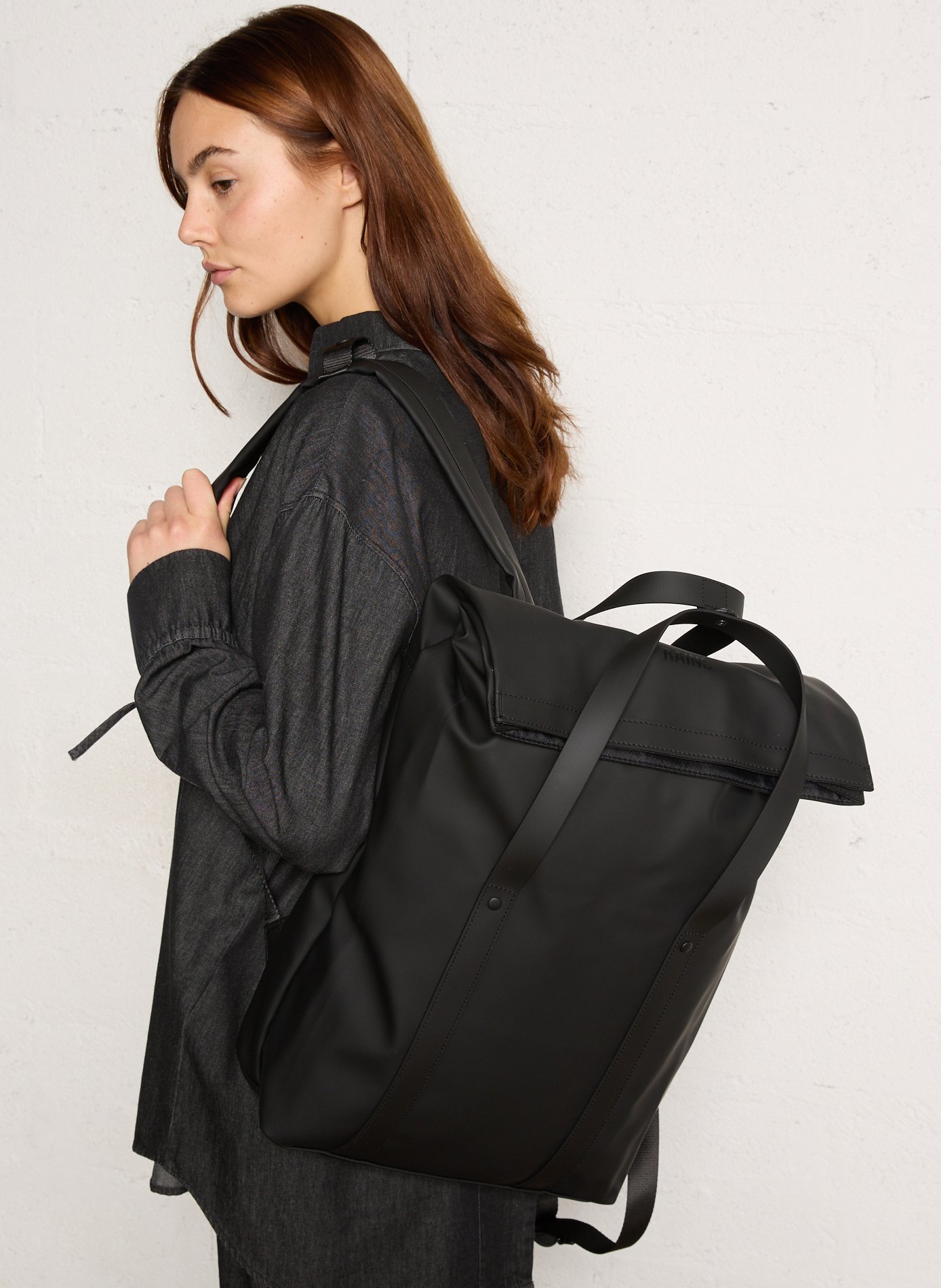 Waterproof backpack RAINS Black